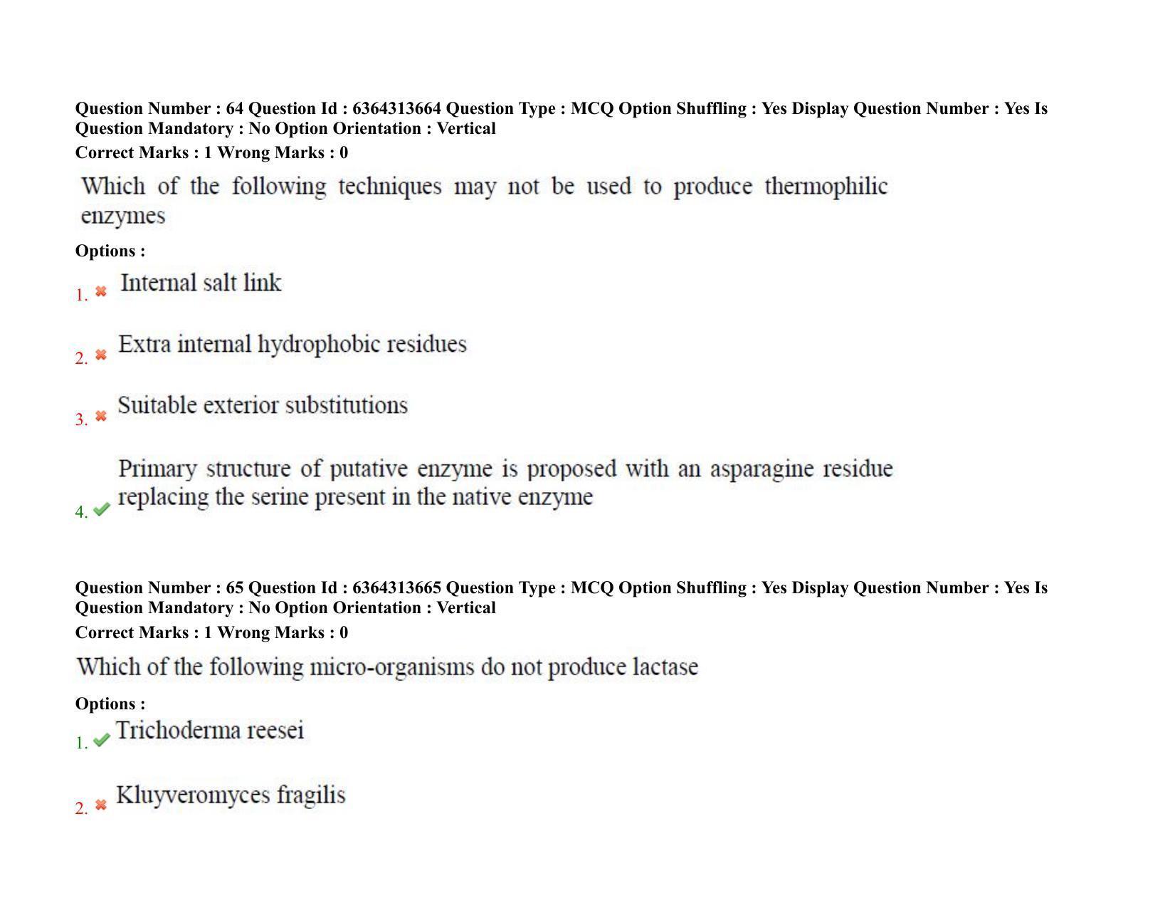 TS PGECET 2021: (BT) Bio Technology Question Papers - Page 39