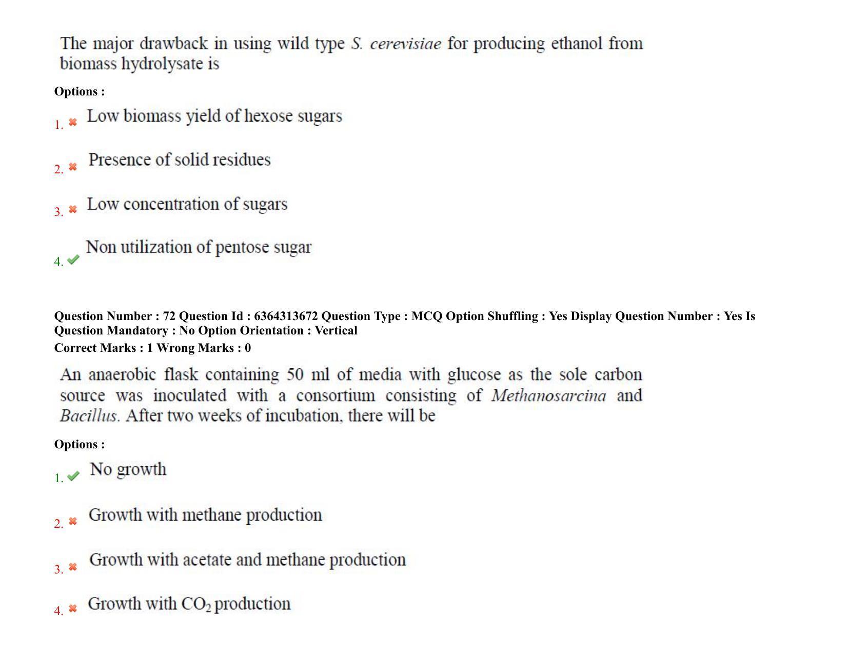 TS PGECET 2021: (BT) Bio Technology Question Papers - Page 43