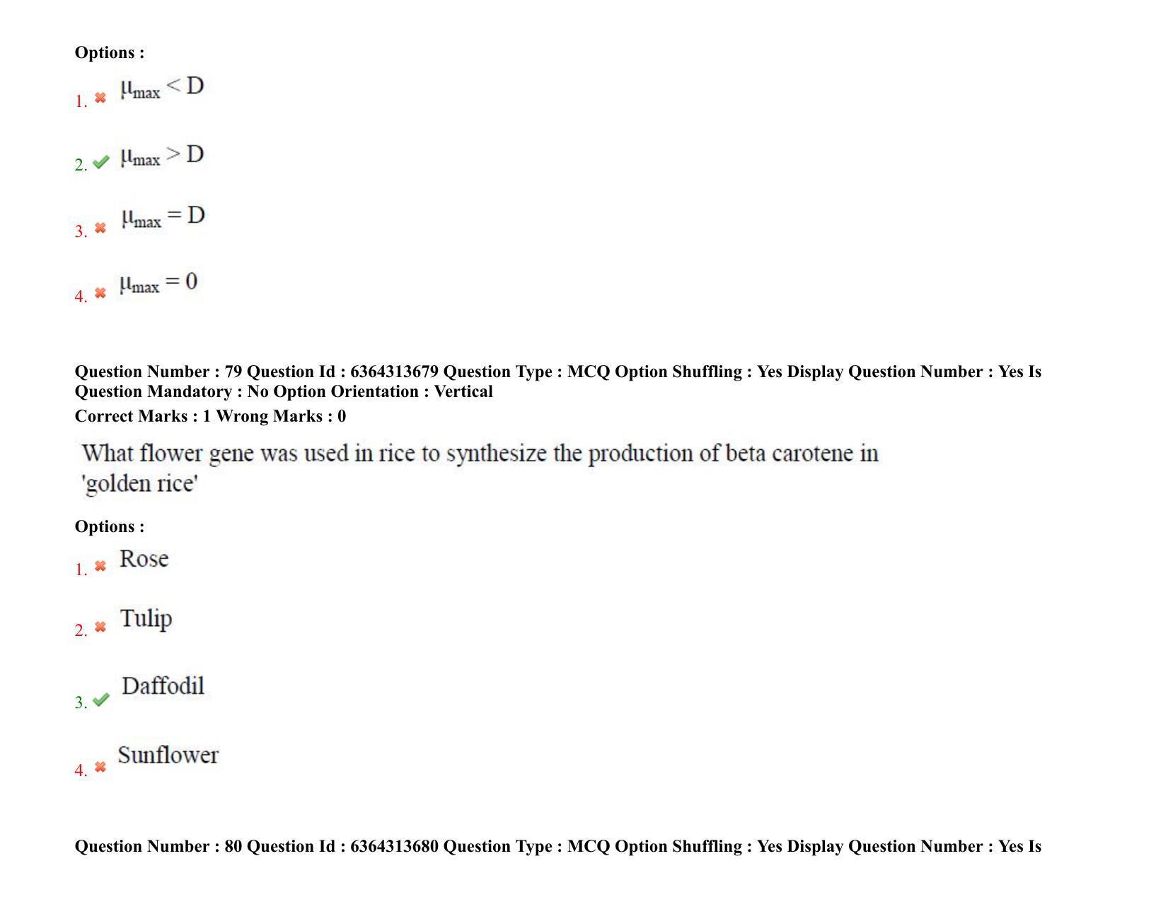 TS PGECET 2021: (BT) Bio Technology Question Papers - Page 47