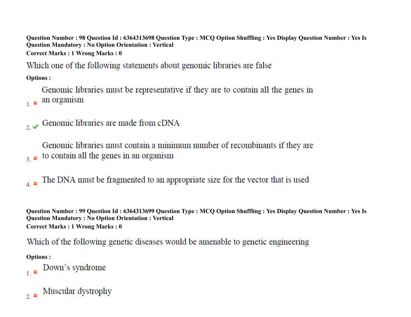 TS PGECET 2021: (BT) Bio Technology Question Papers - Page 58