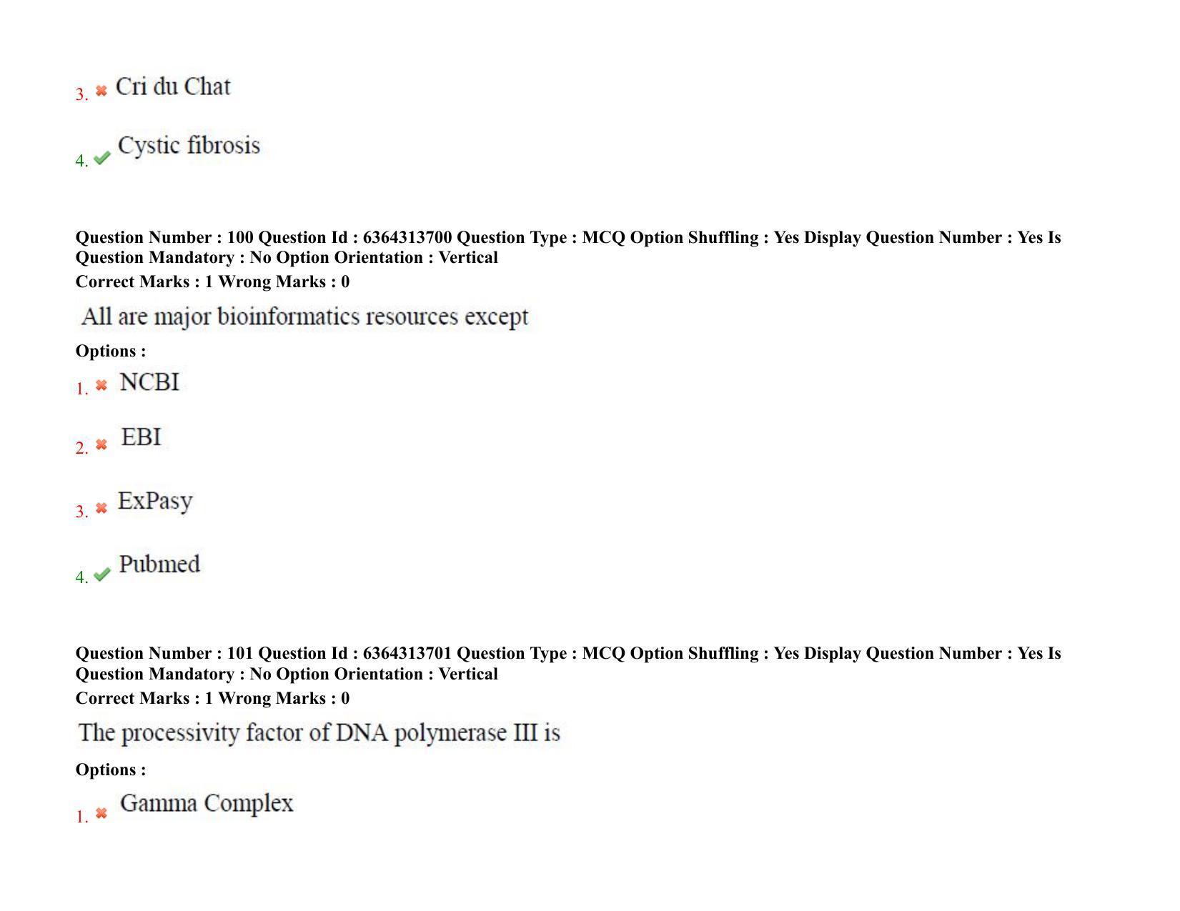 TS PGECET 2021: (BT) Bio Technology Question Papers - Page 59