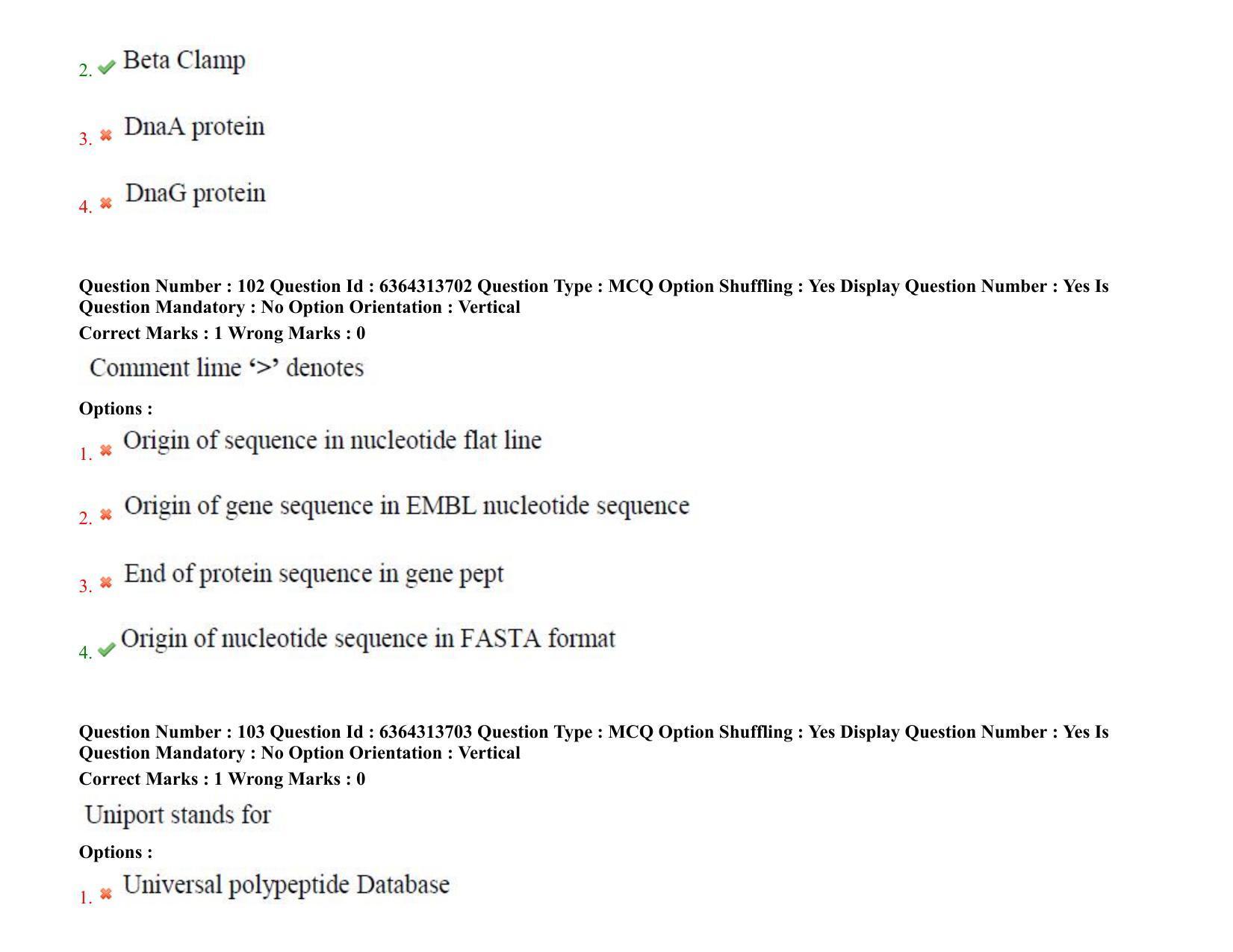 TS PGECET 2021: (BT) Bio Technology Question Papers - Page 60