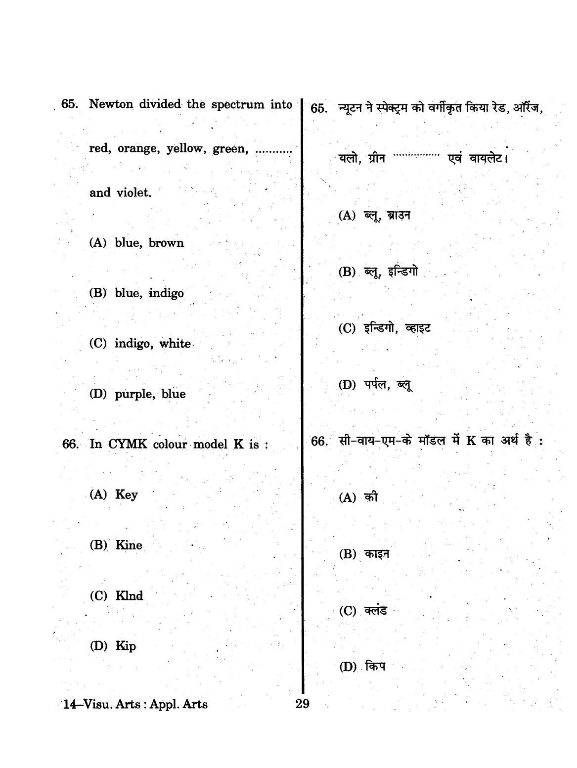 URATPG 2015 Visual Arts Question Paper - Page 29