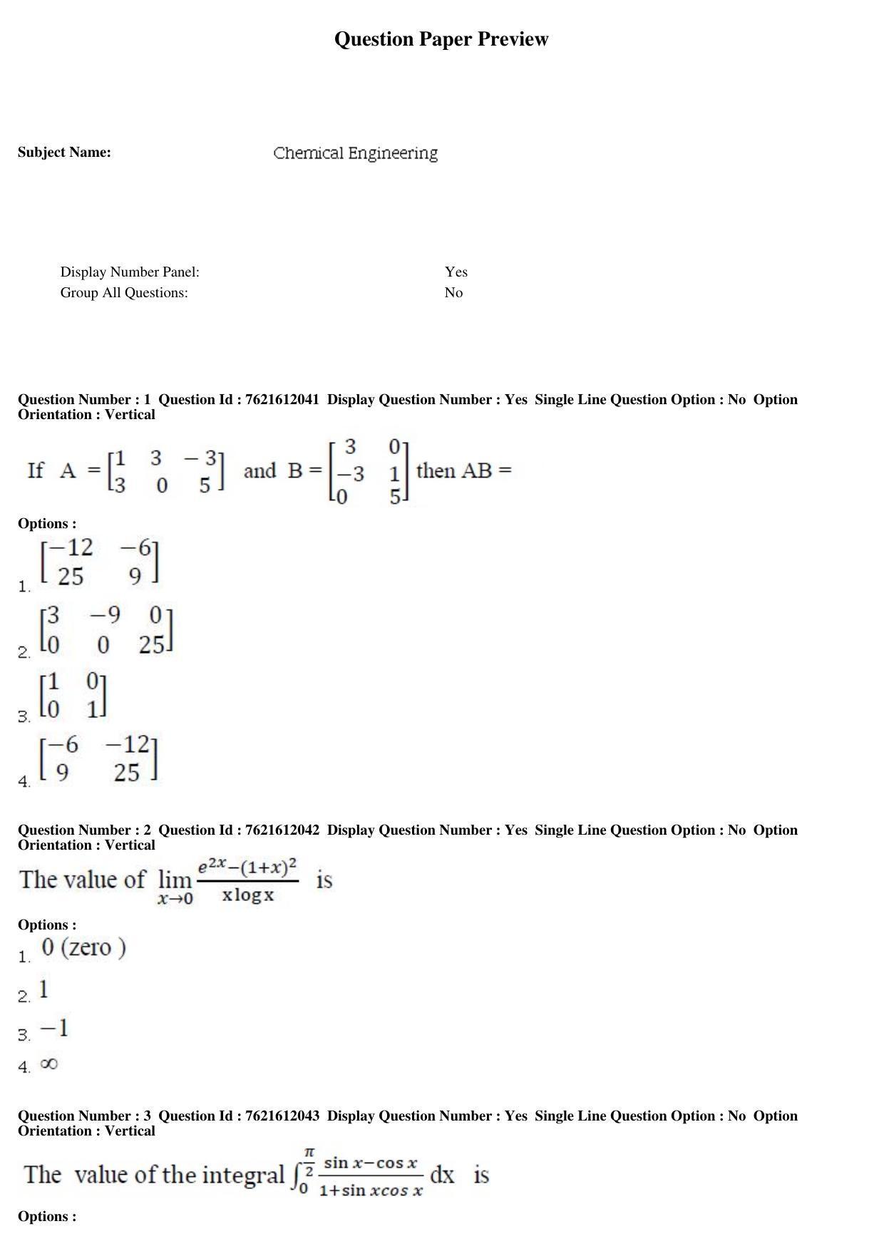 TS PGECET 2017: Chemical Engineering Question Papers - Page 1