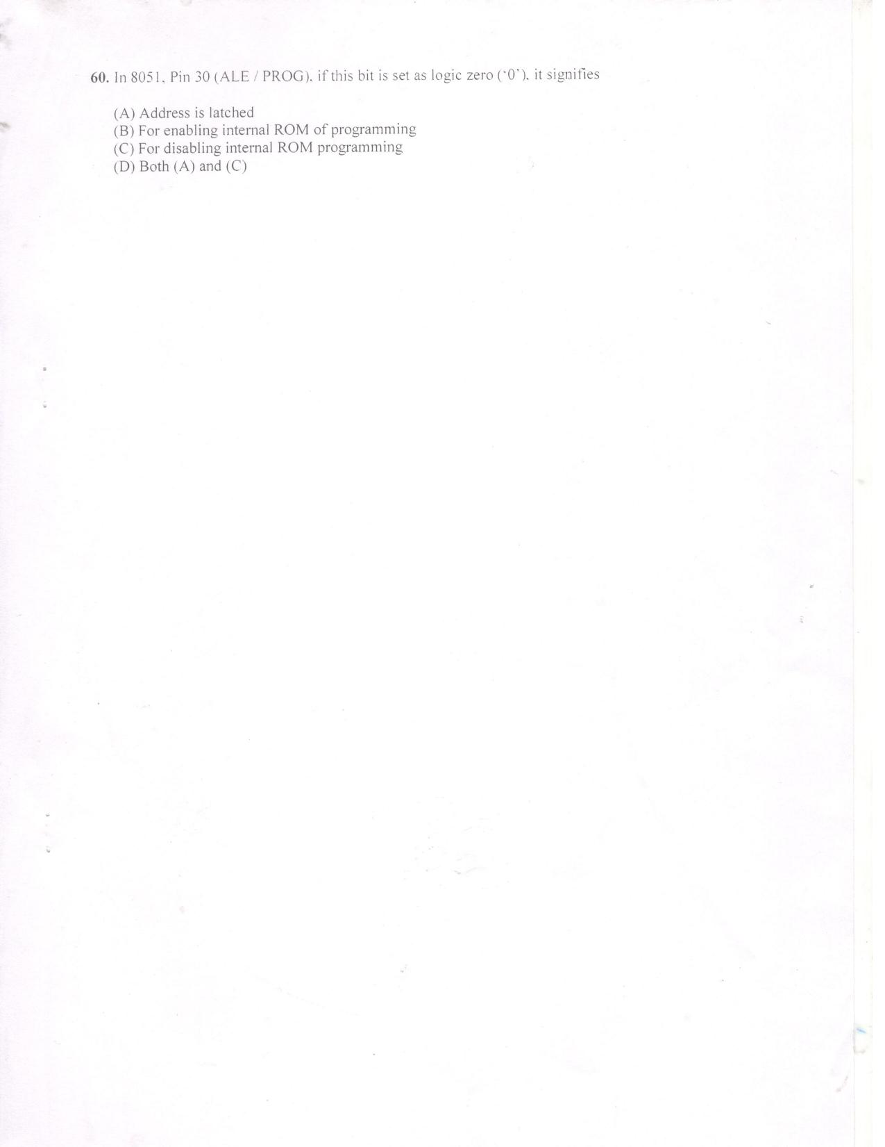KUET 2023 M.Tech Embedded Systems Question Paper - Page 11
