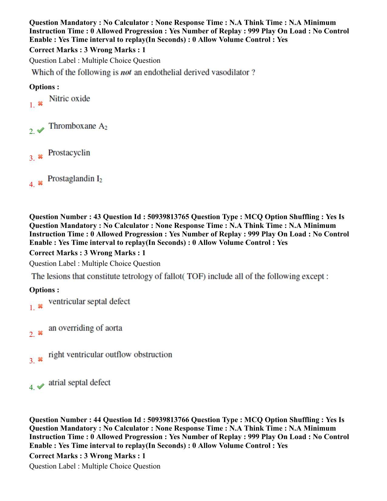 BHU RET Cardiology 2020 Question Paper  - Page 29