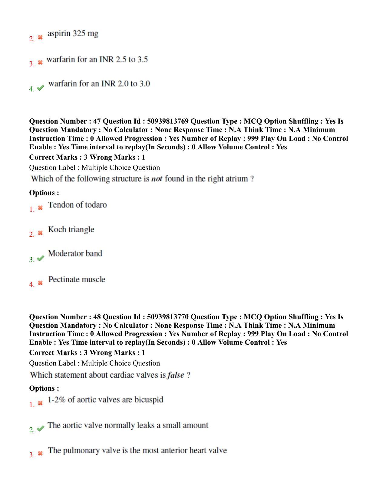 BHU RET Cardiology 2020 Question Paper  - Page 31