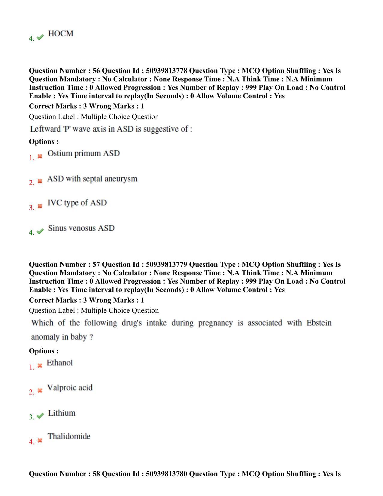 BHU RET Cardiology 2020 Question Paper  - Page 35