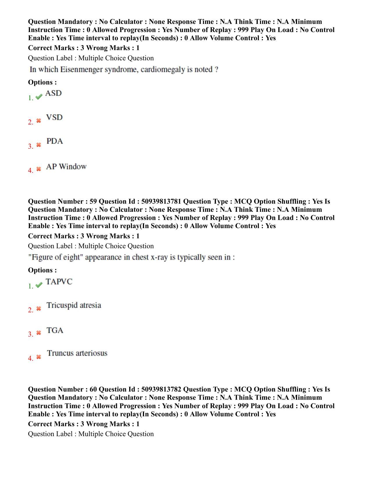 BHU RET Cardiology 2020 Question Paper  - Page 36