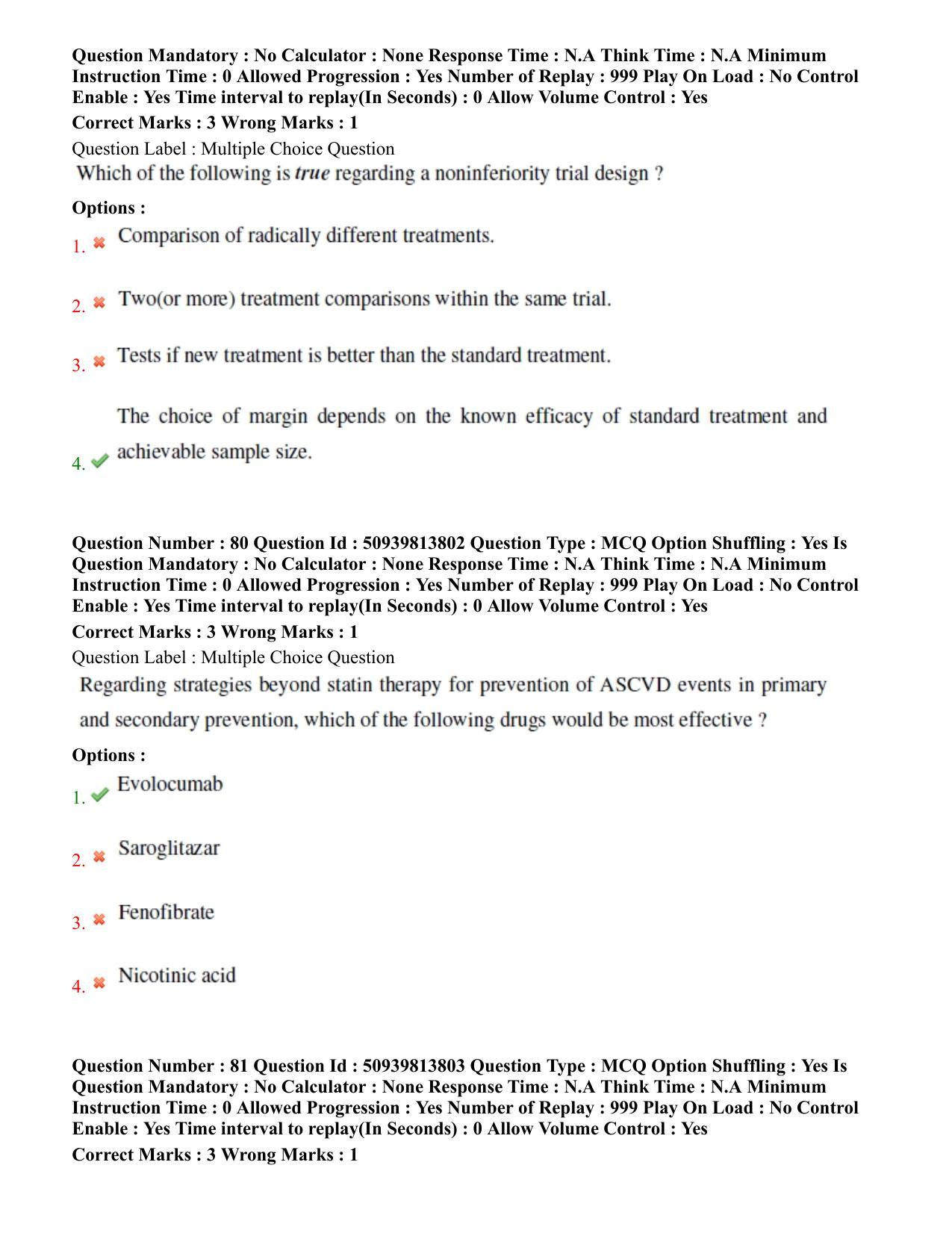 BHU RET Cardiology 2020 Question Paper  - Page 45