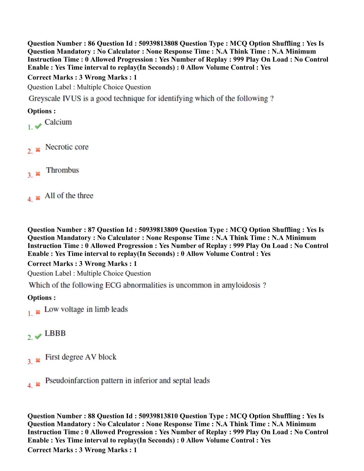 BHU RET Cardiology 2020 Question Paper  - Page 48
