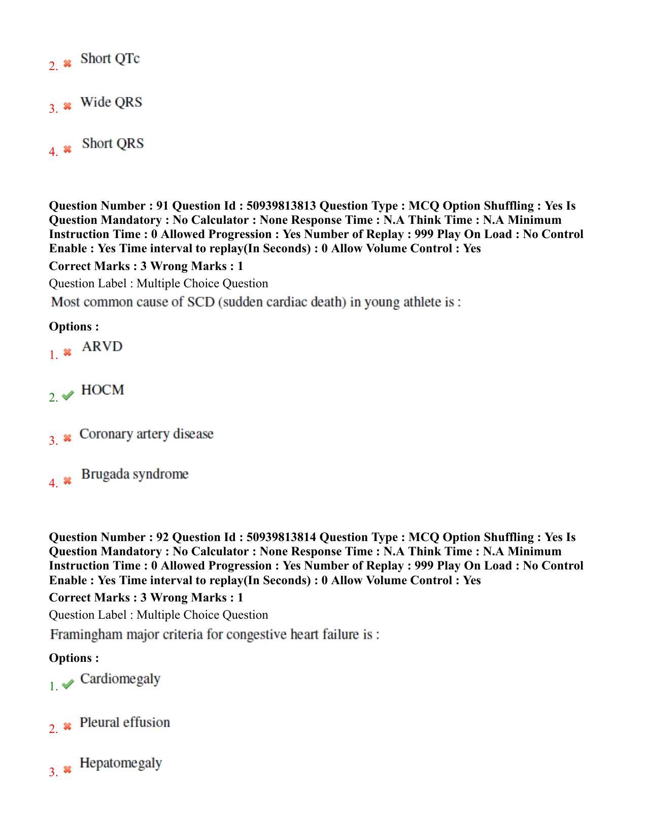 BHU RET Cardiology 2020 Question Paper  - Page 50