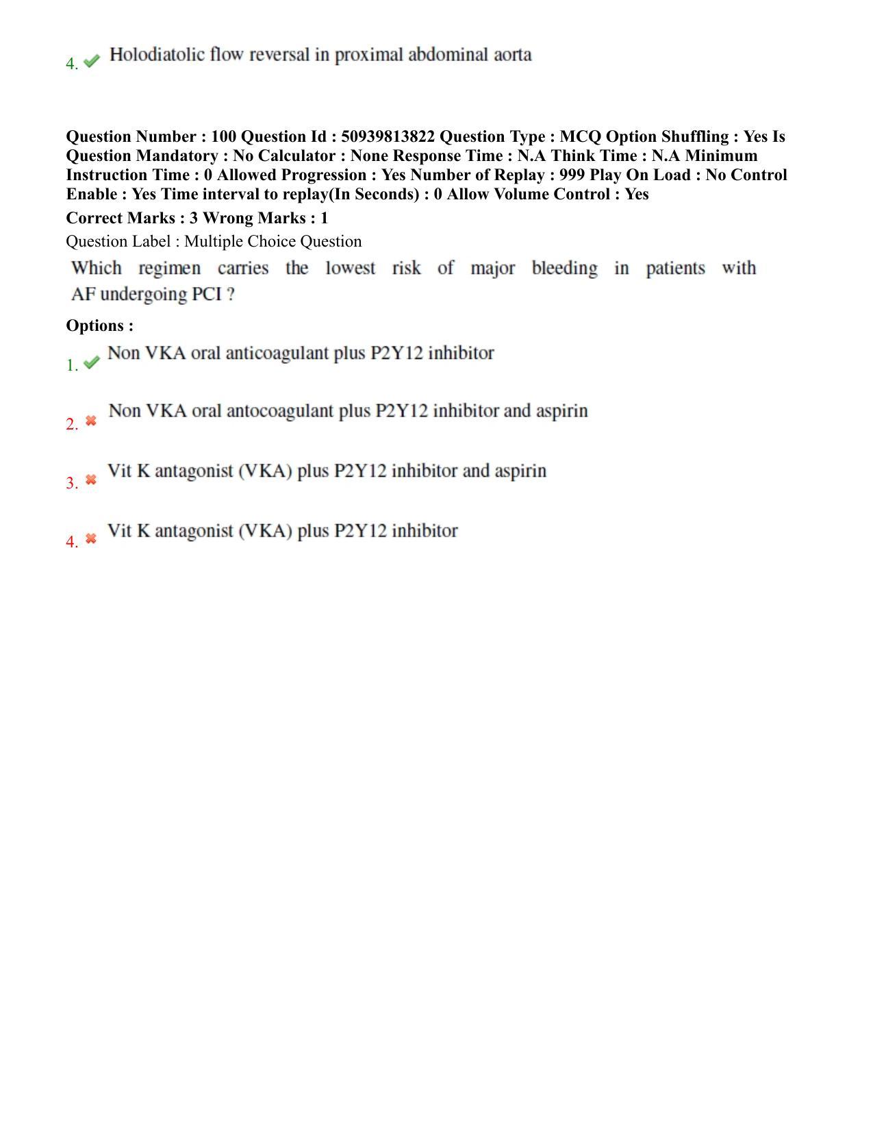 BHU RET Cardiology 2020 Question Paper  - Page 54