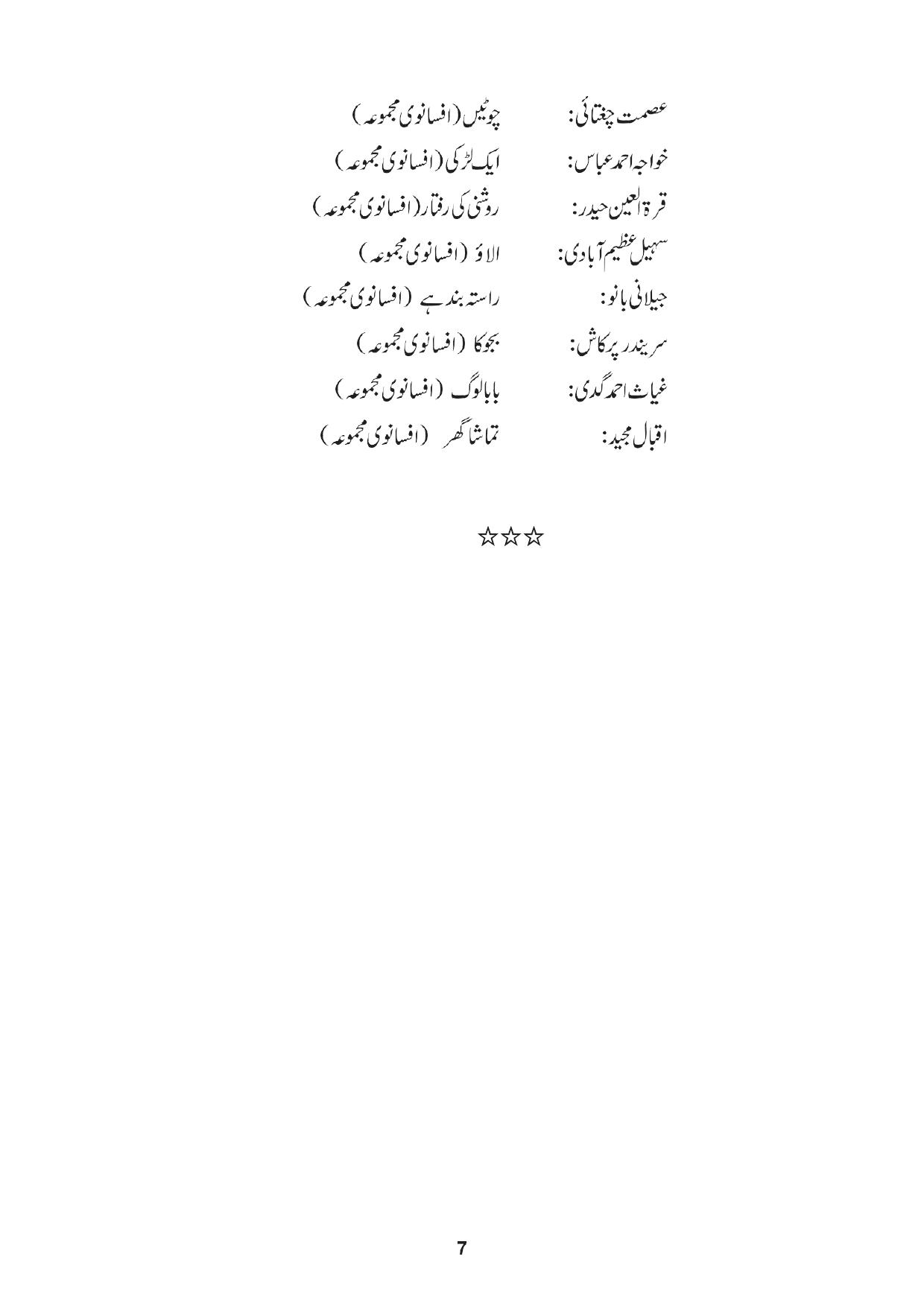 TNSET Syllabus - Urdu - Page 7