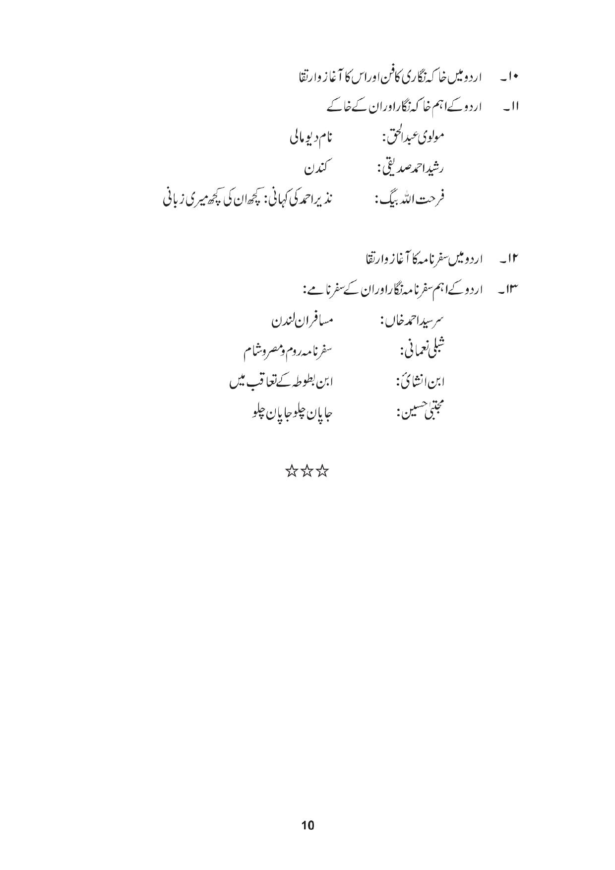 TNSET Syllabus - Urdu - Page 10