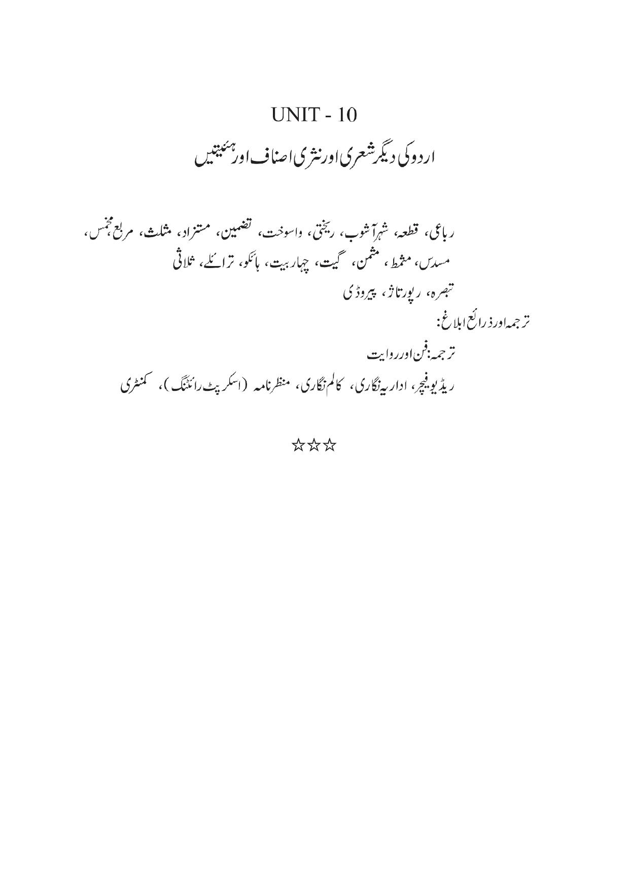 TNSET Syllabus - Urdu - Page 12