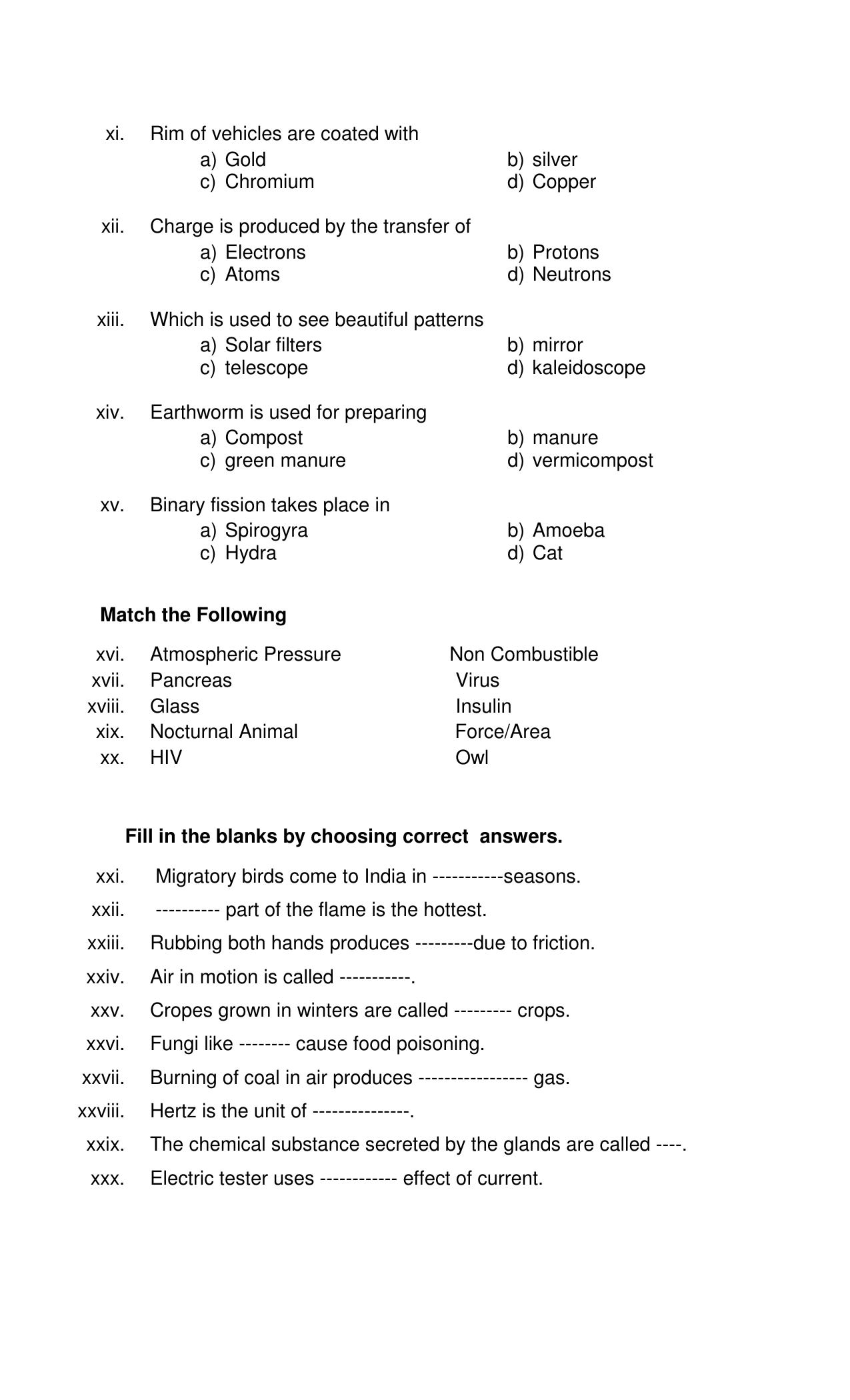 PSEB 8th Science Model Paper 2025 - Page 2