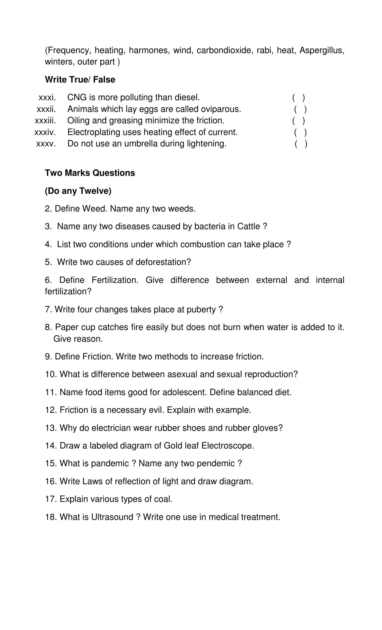 PSEB 8th Science Model Paper 2025 - Page 3
