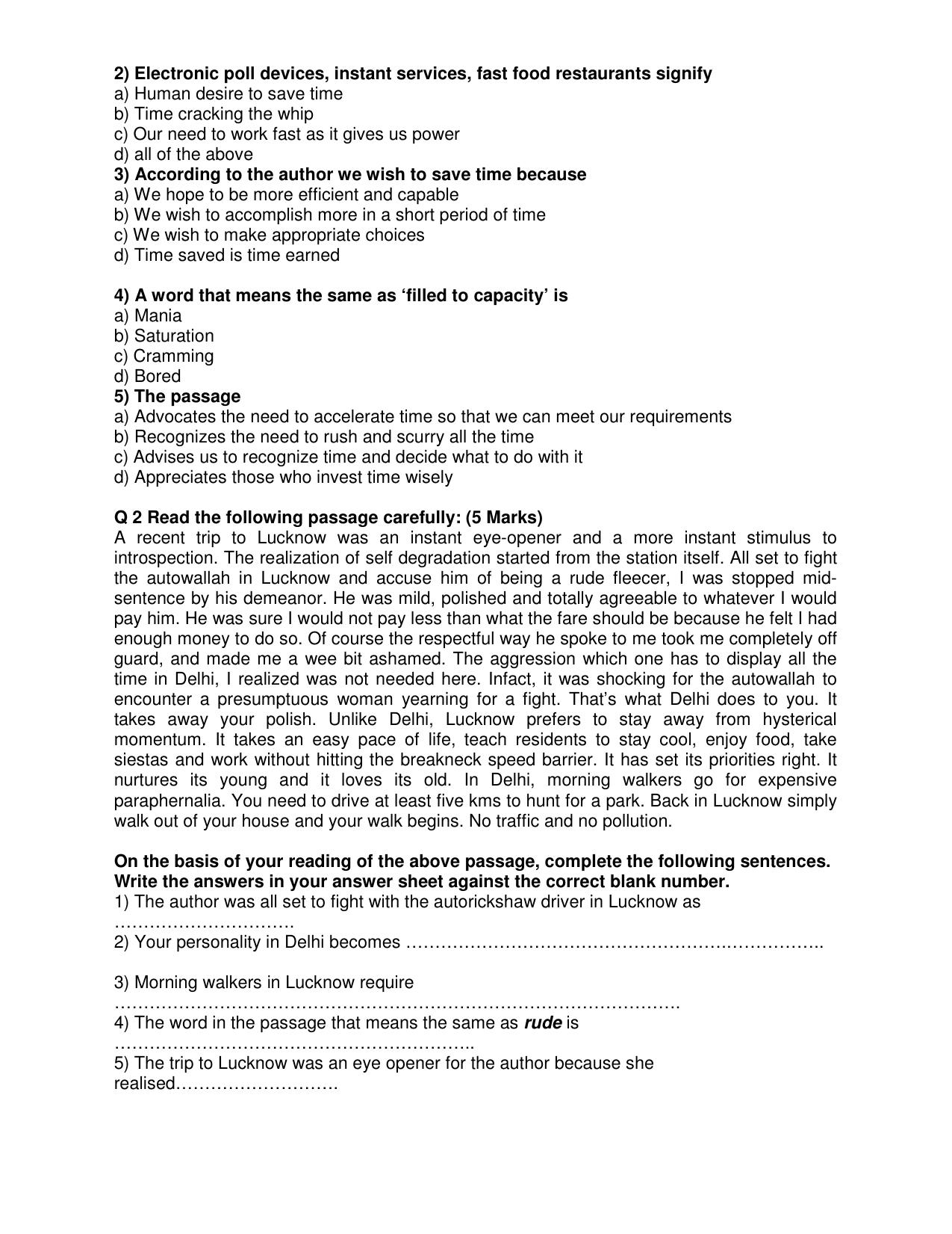 CBSE Worksheets for Class 10 English Assignment 10 - Page 2