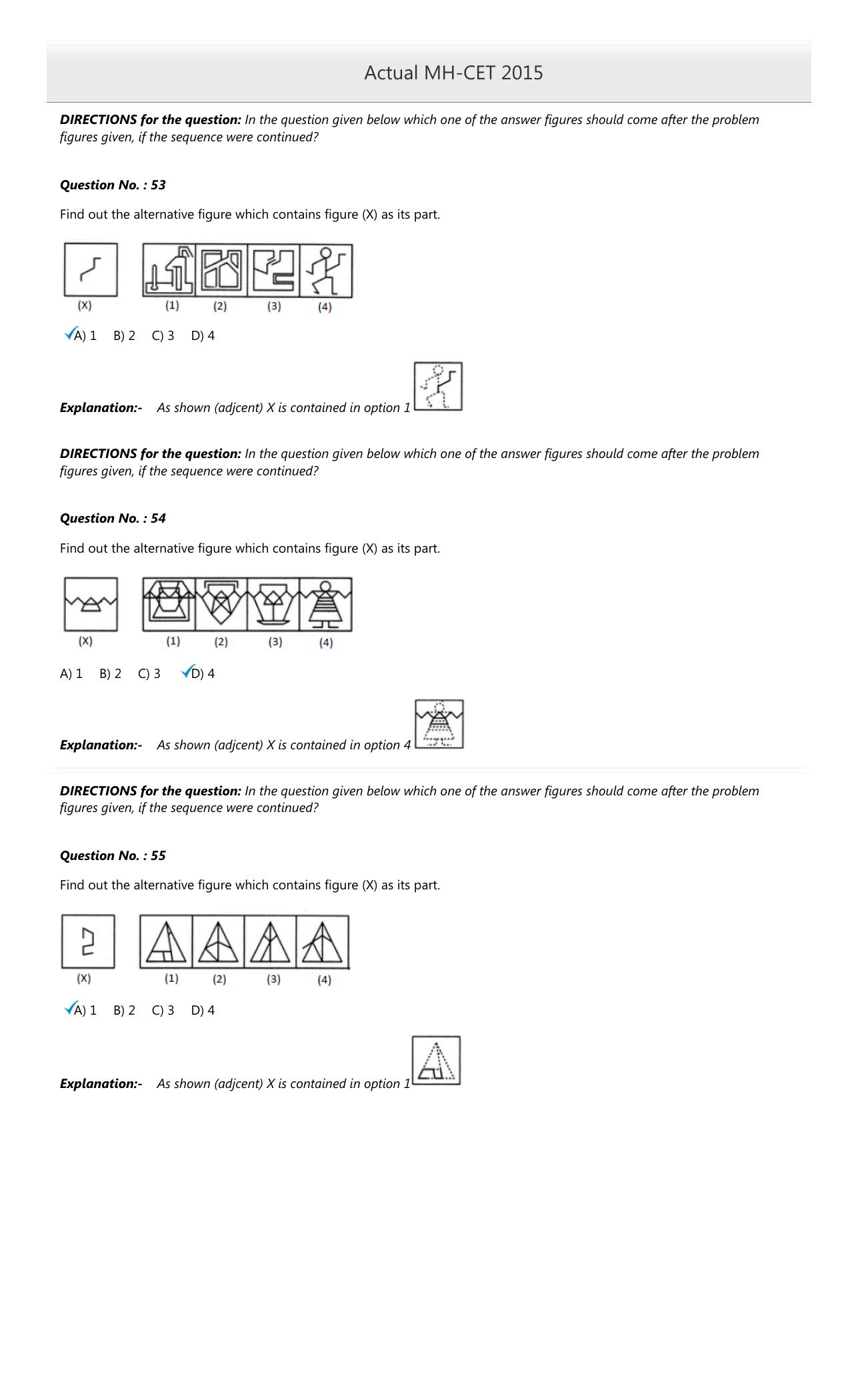 MAH MCA CET 2015 Question Paper - Page 24