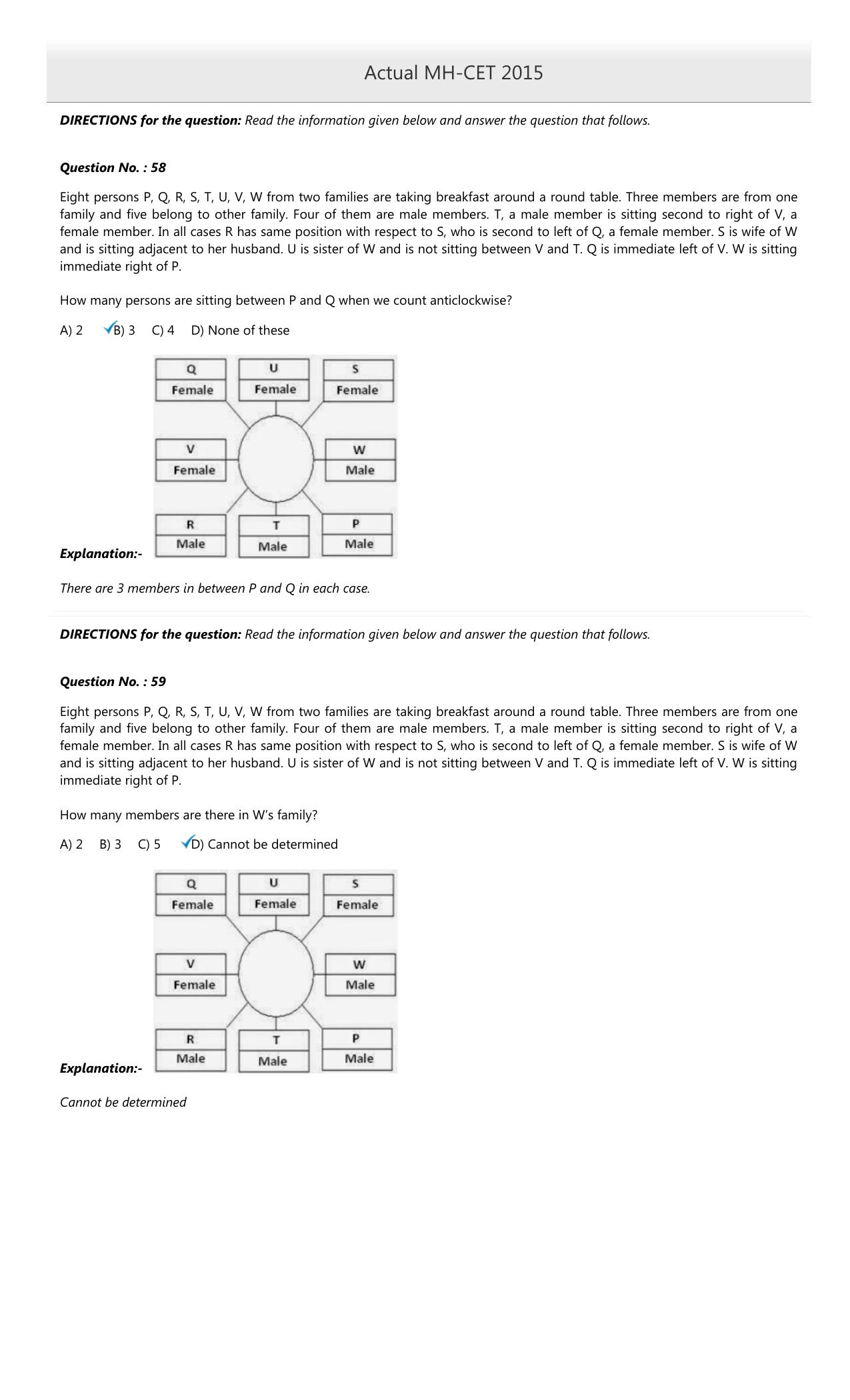 MAH MCA CET 2015 Question Paper - Page 26