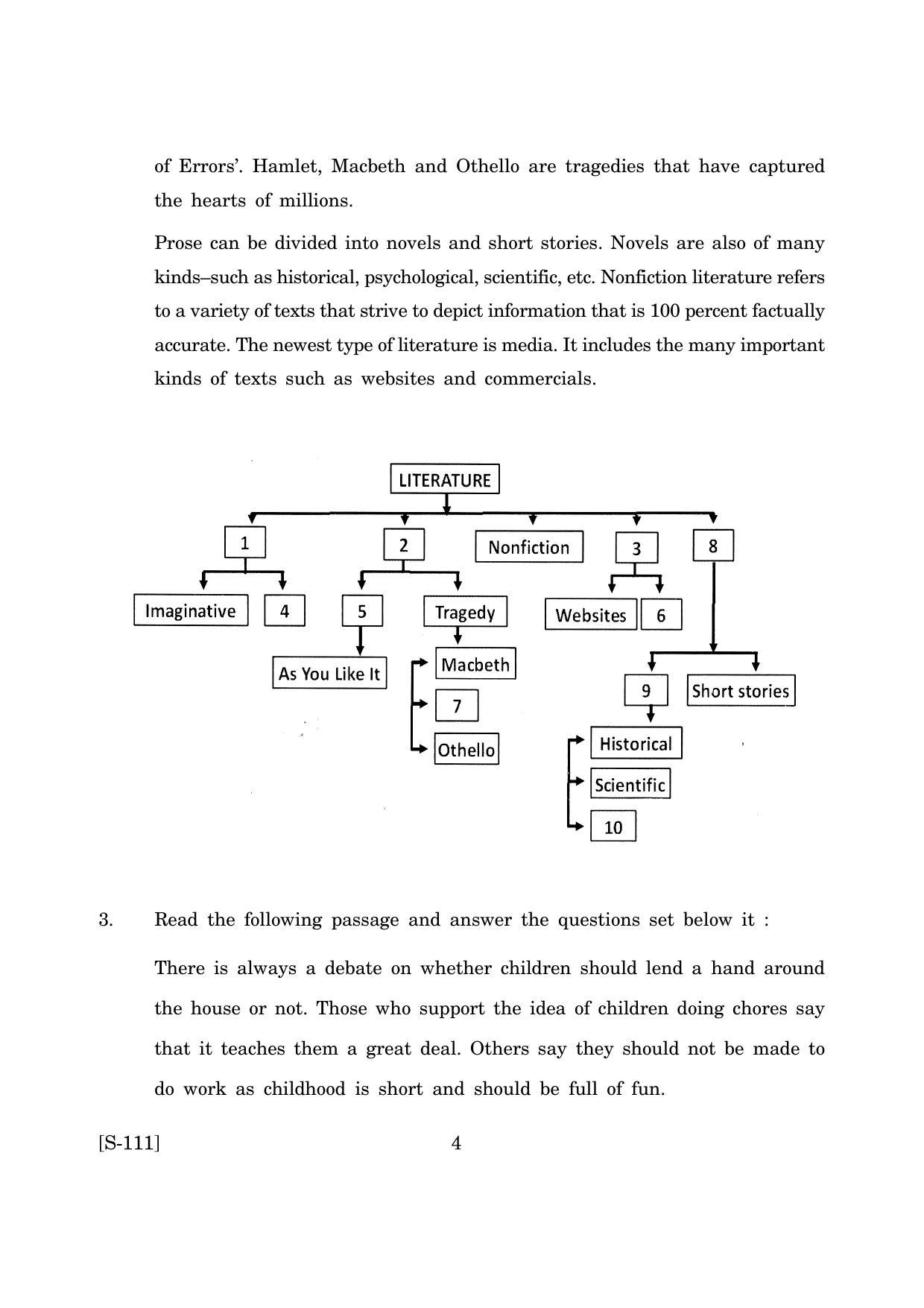 Goa Board Class 10 English (June 2019) Question Paper - Page 4