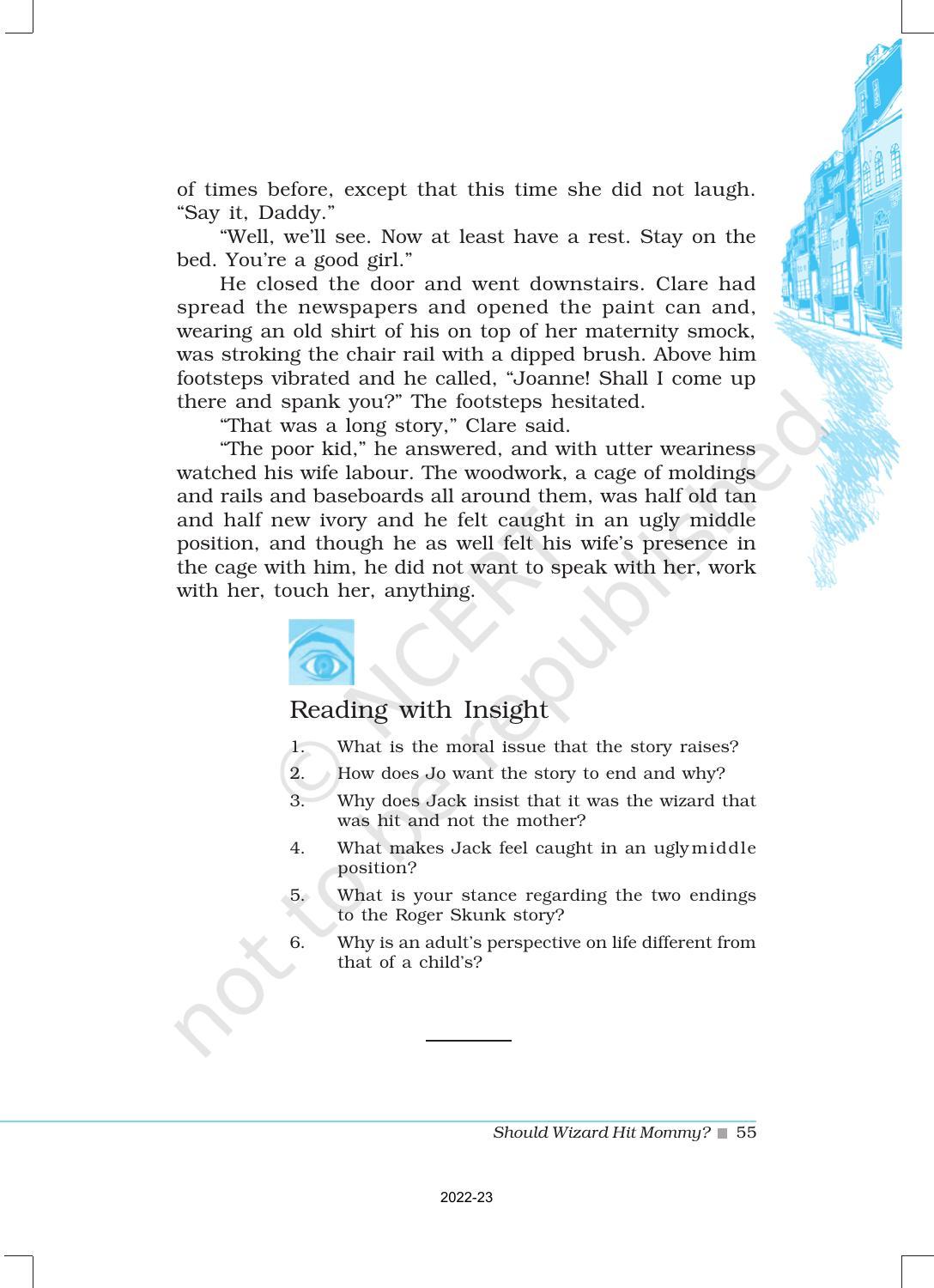 NCERT Book for Class 12 English Chapter 5 Should Wizard hit Mommy - Page 8