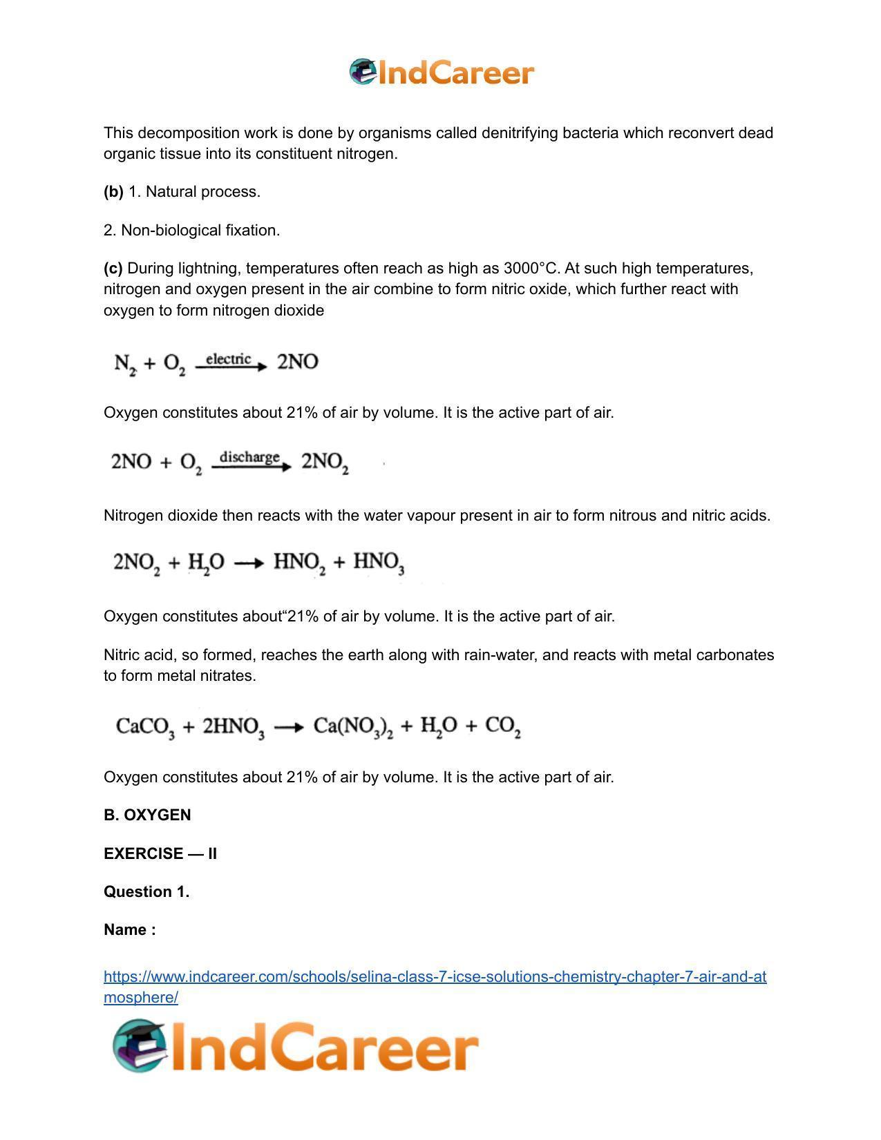 Selina Class 7 ICSE Solutions Chemistry : Chapter 7- Air and Atmosphere - Page 6