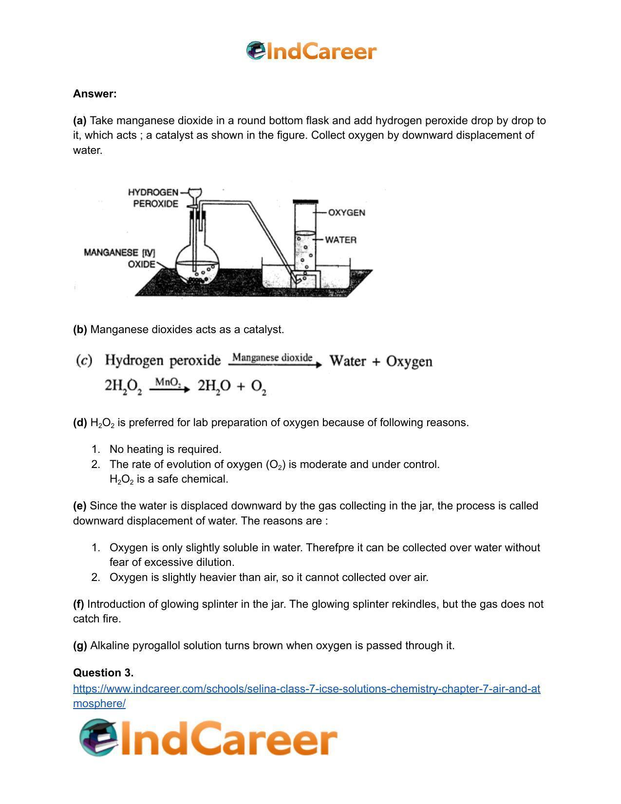 Selina Class 7 ICSE Solutions Chemistry : Chapter 7- Air and Atmosphere - Page 8