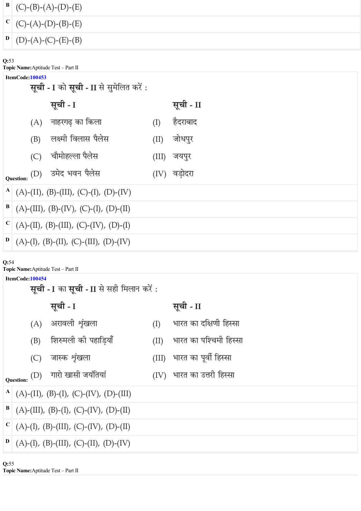 JEE Mains 2022: B Arch & B Planning Hindi (Shift 1) 23-06-2022 Question Paper - Page 15