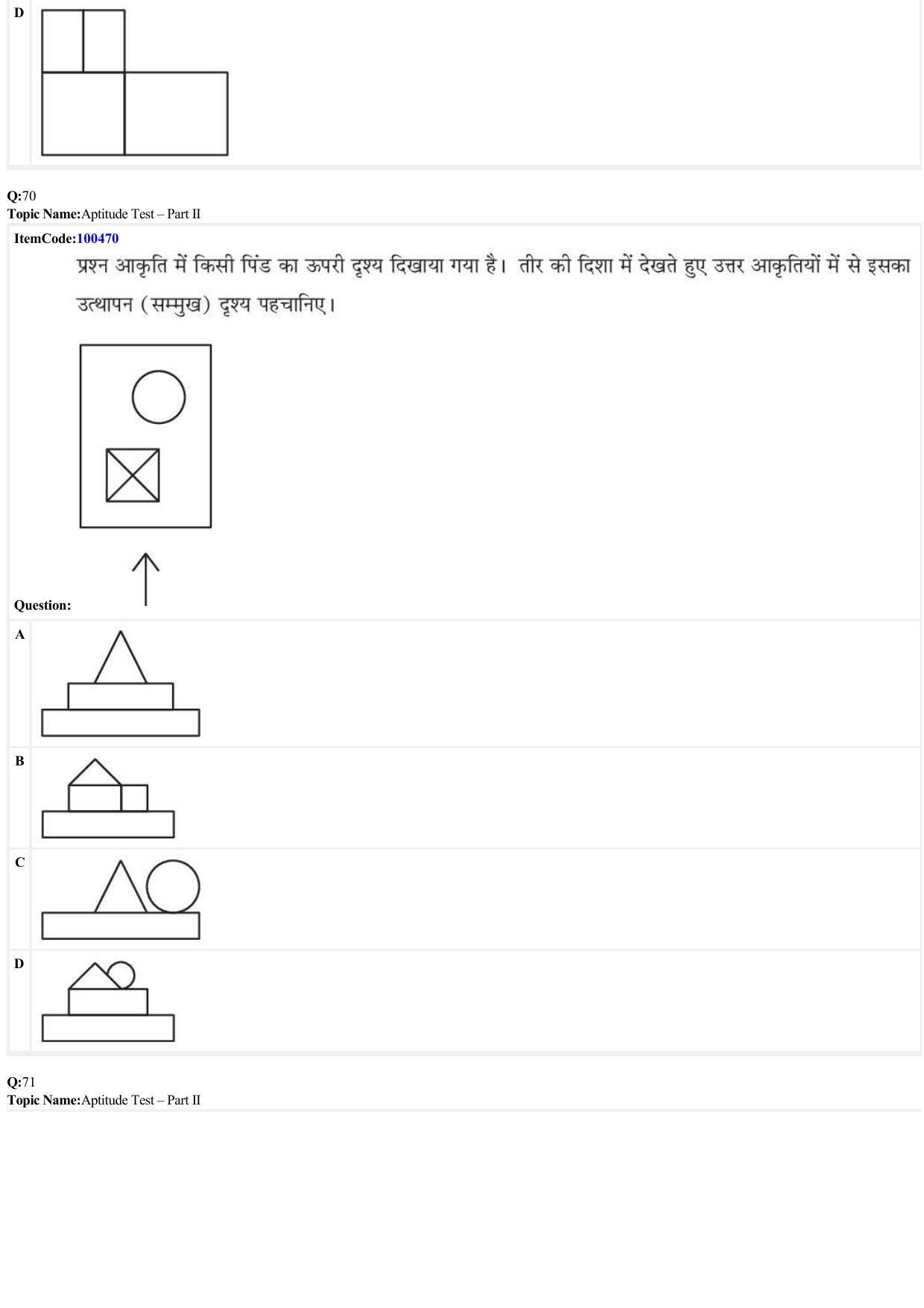 JEE Mains 2022: B Arch & B Planning Hindi (Shift 1) 23-06-2022 Question Paper - Page 28