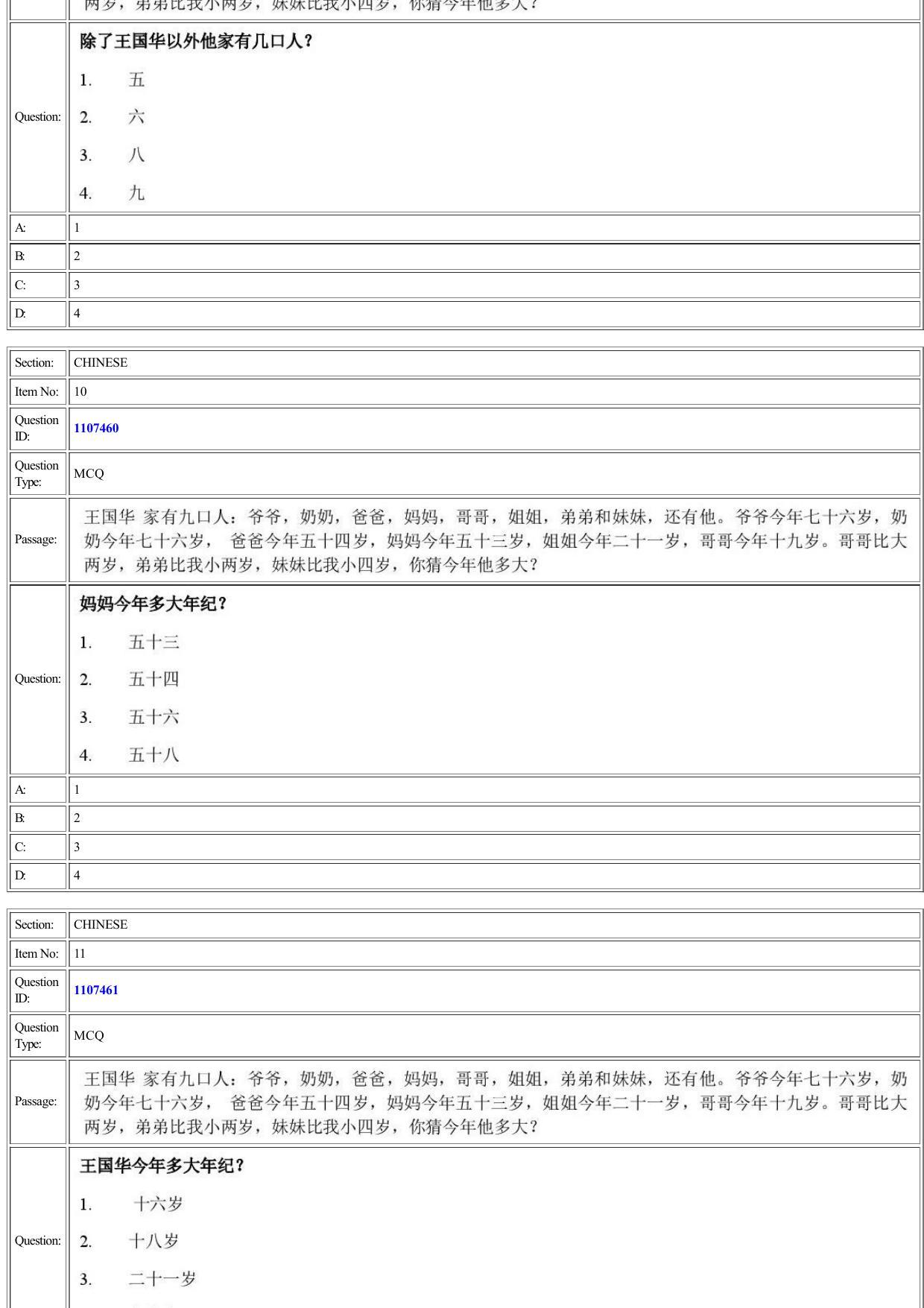 CUET 2022 Question Paper of Chinese - Page 5