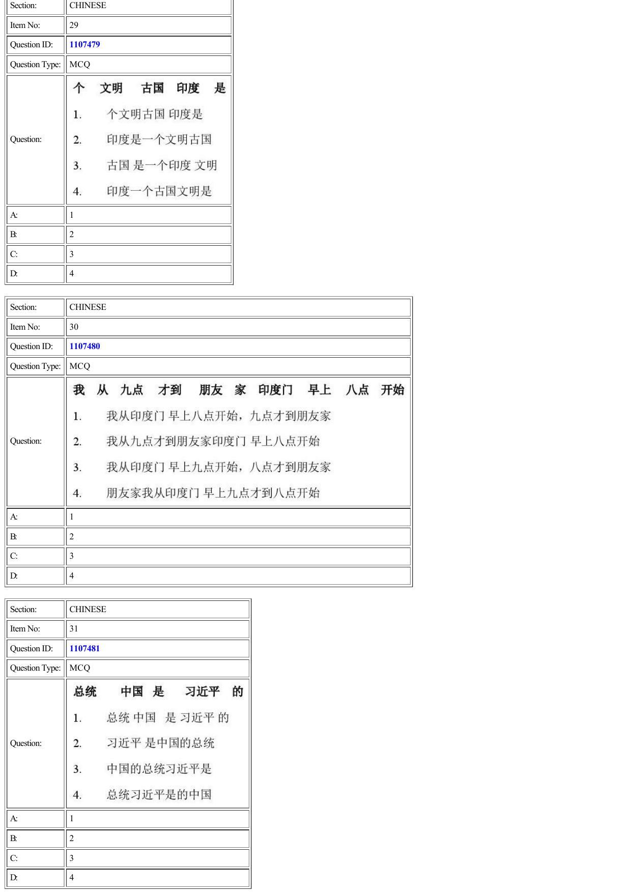 CUET 2022 Question Paper of Chinese - Page 13
