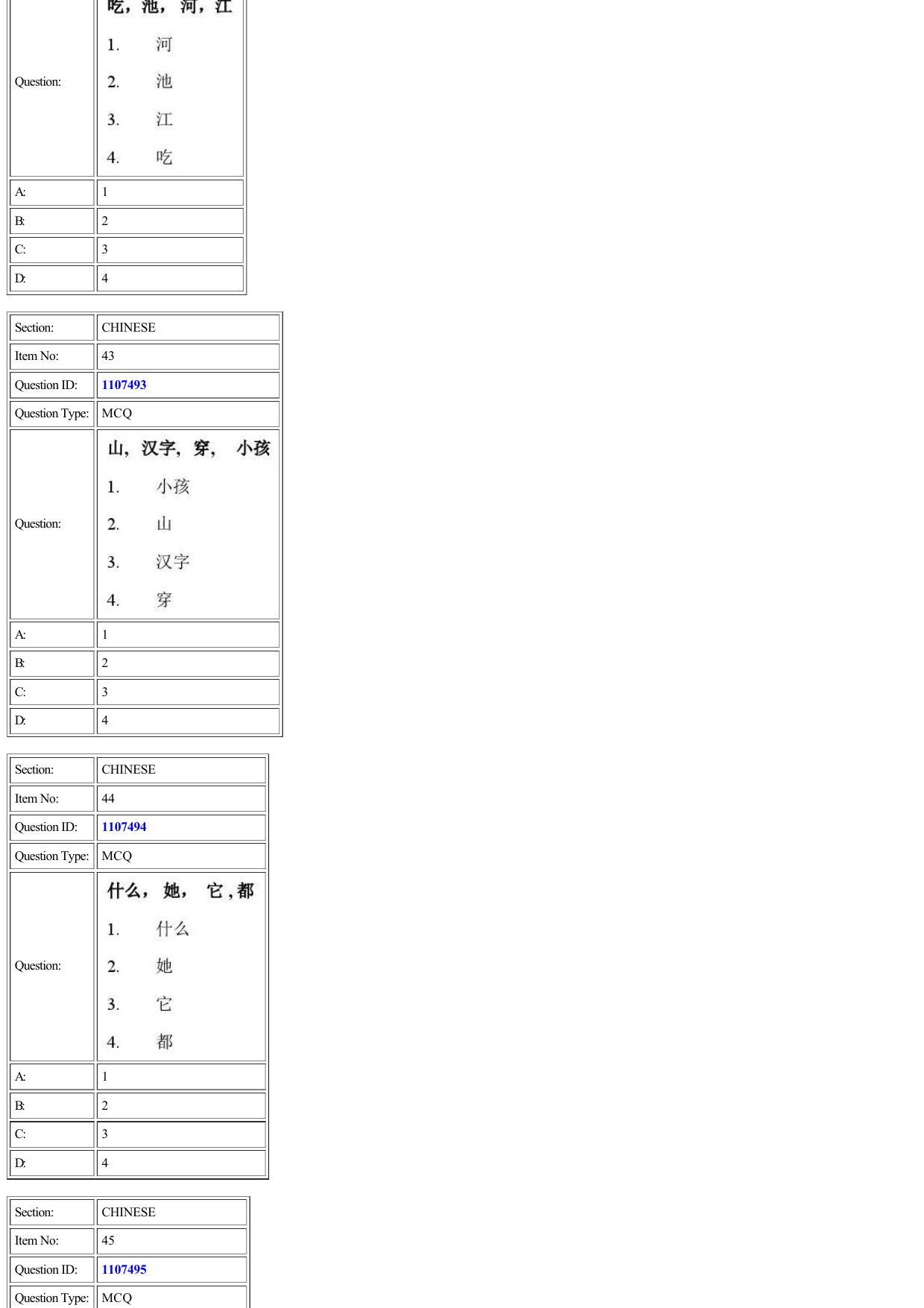 CUET 2022 Question Paper of Chinese - Page 18