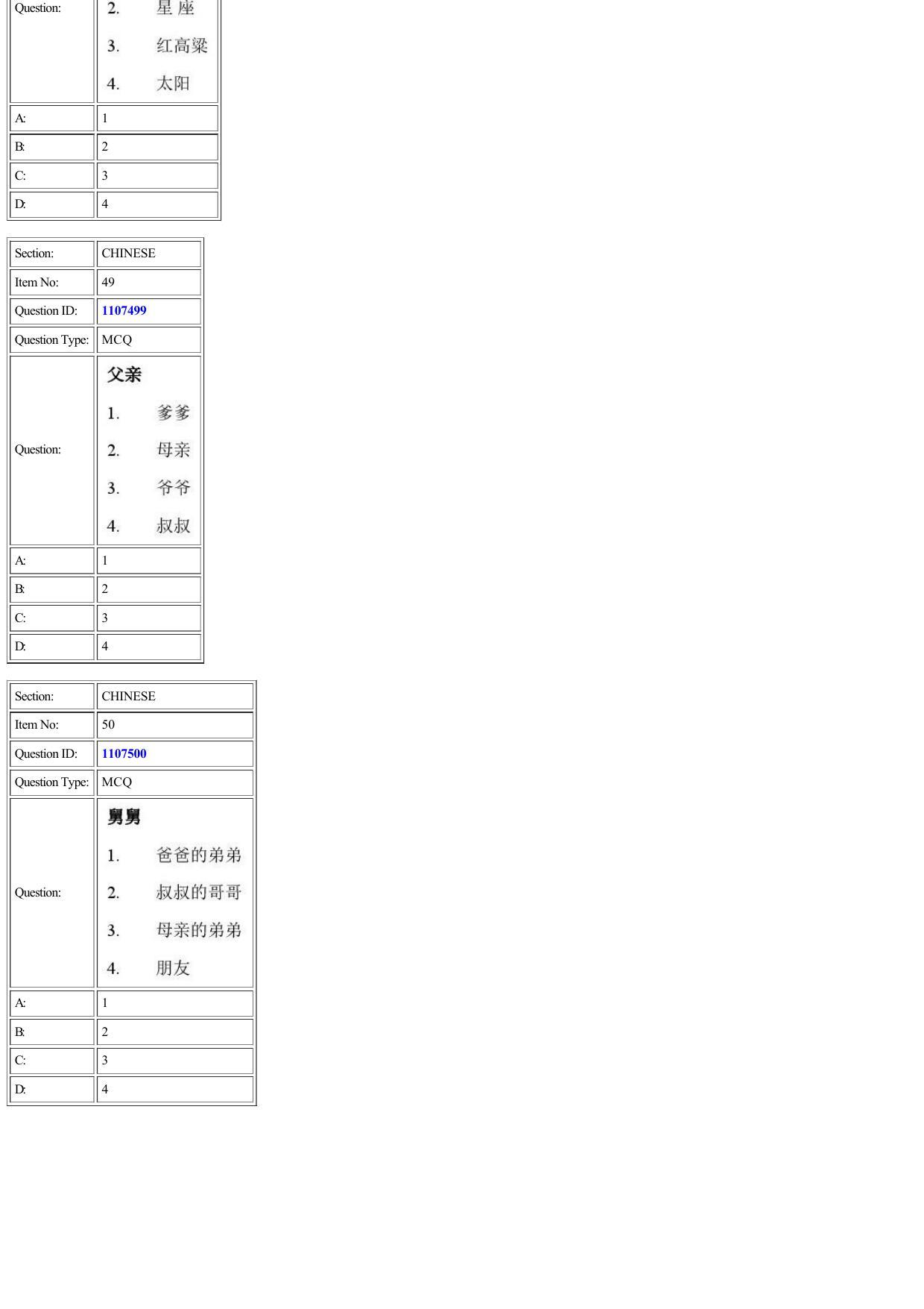CUET 2022 Question Paper of Chinese - Page 20
