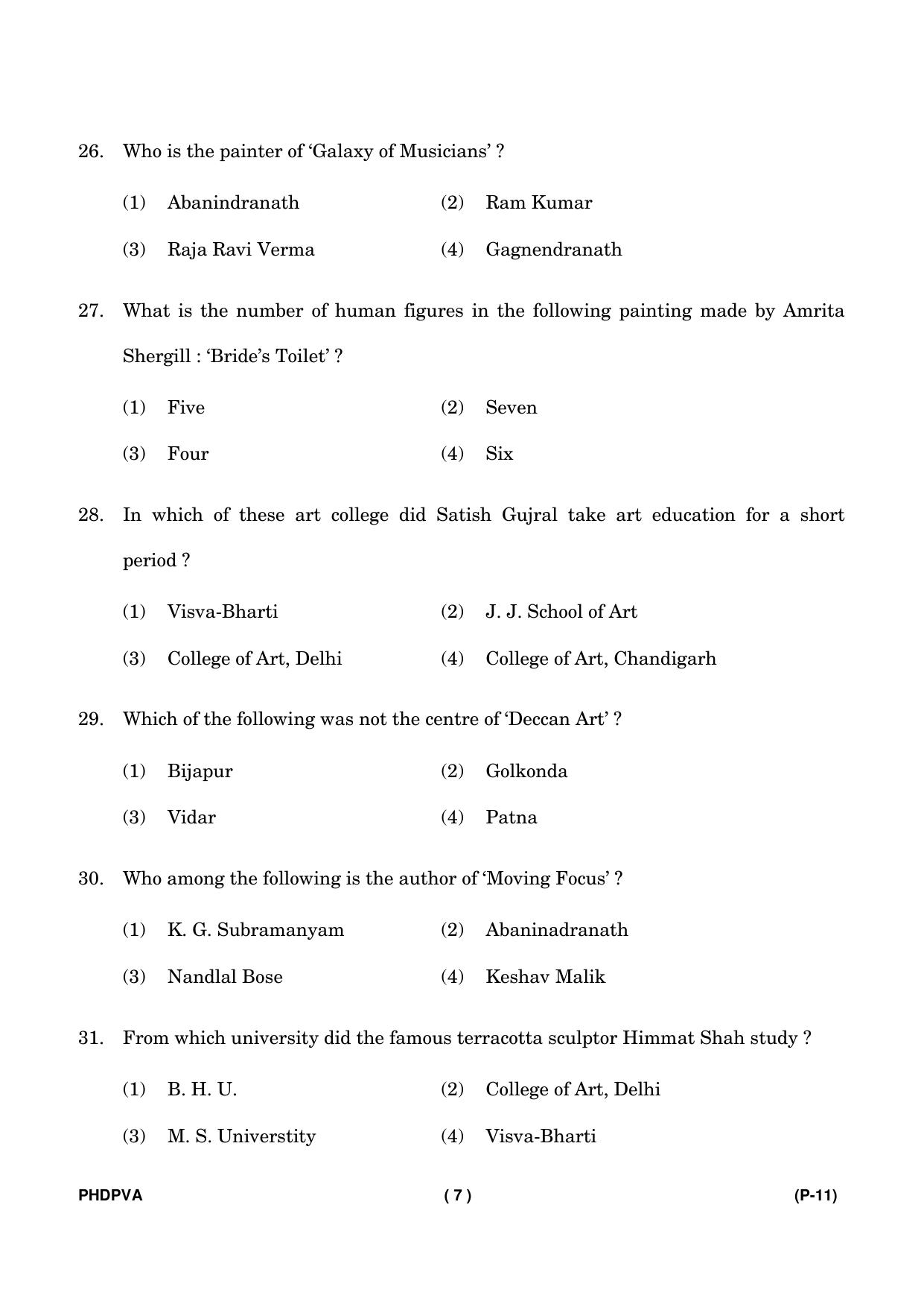 IGNOU PhD Entrance Test Ph. D. (Fine Arts) Entrance Test, July, 2023 Question Paper - Page 8
