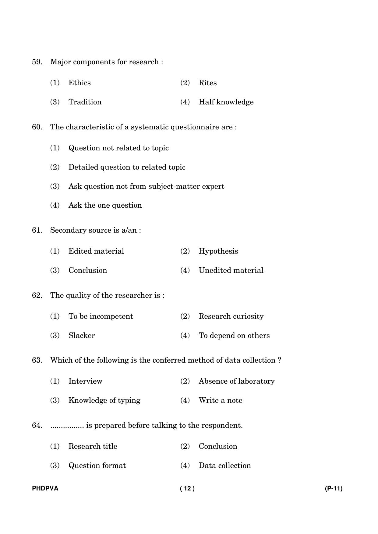 IGNOU PhD Entrance Test Ph. D. (Fine Arts) Entrance Test, July, 2023 Question Paper - Page 13