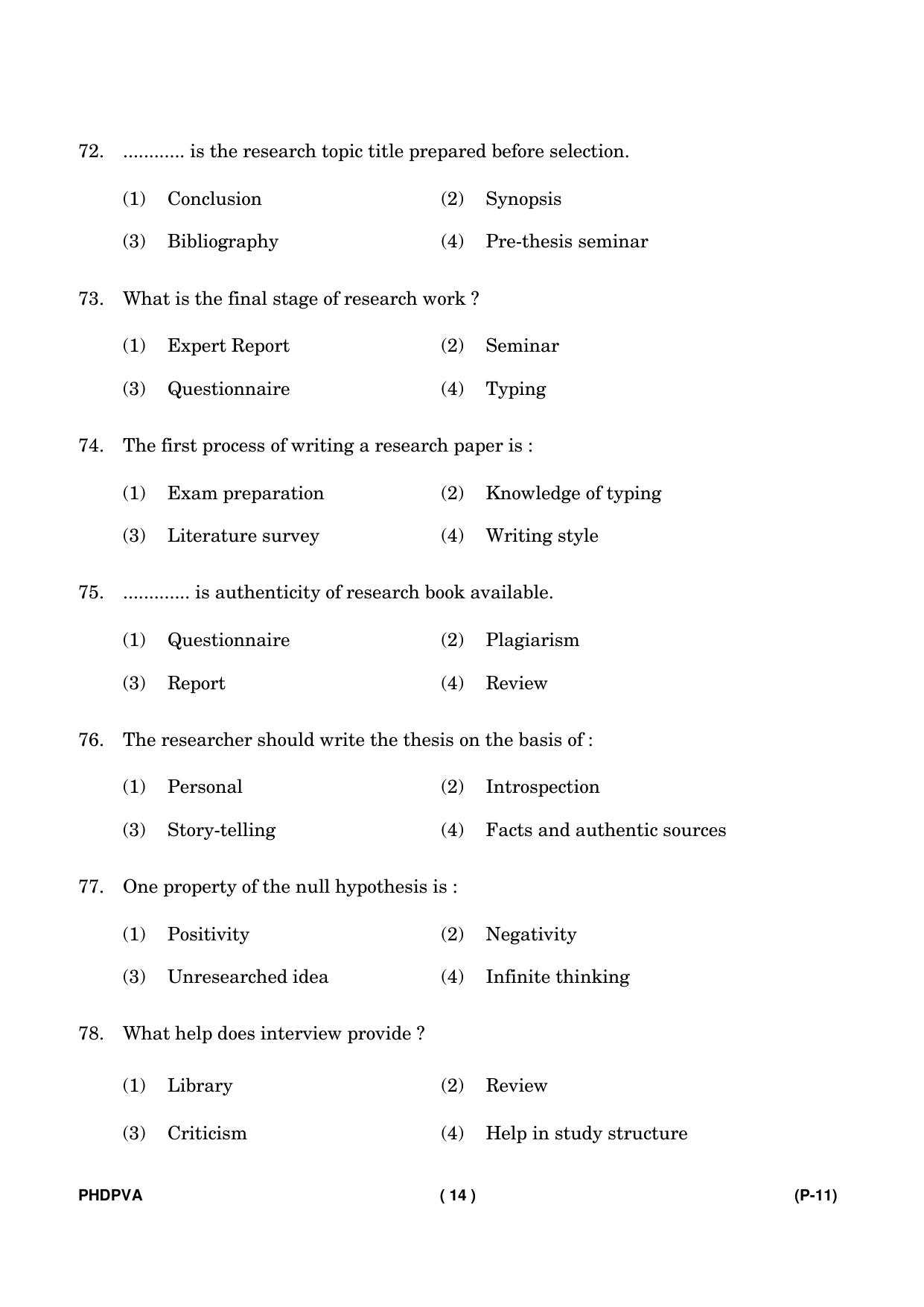 IGNOU PhD Entrance Test Ph. D. (Fine Arts) Entrance Test, July, 2023 Question Paper - Page 15