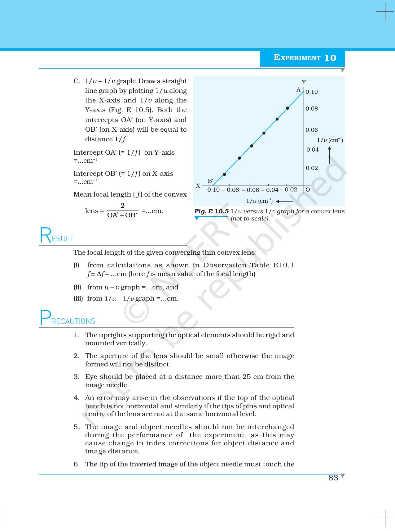 NCERT Laboratory Manuals for Class XII Physics - Experiment 10 - Page 7