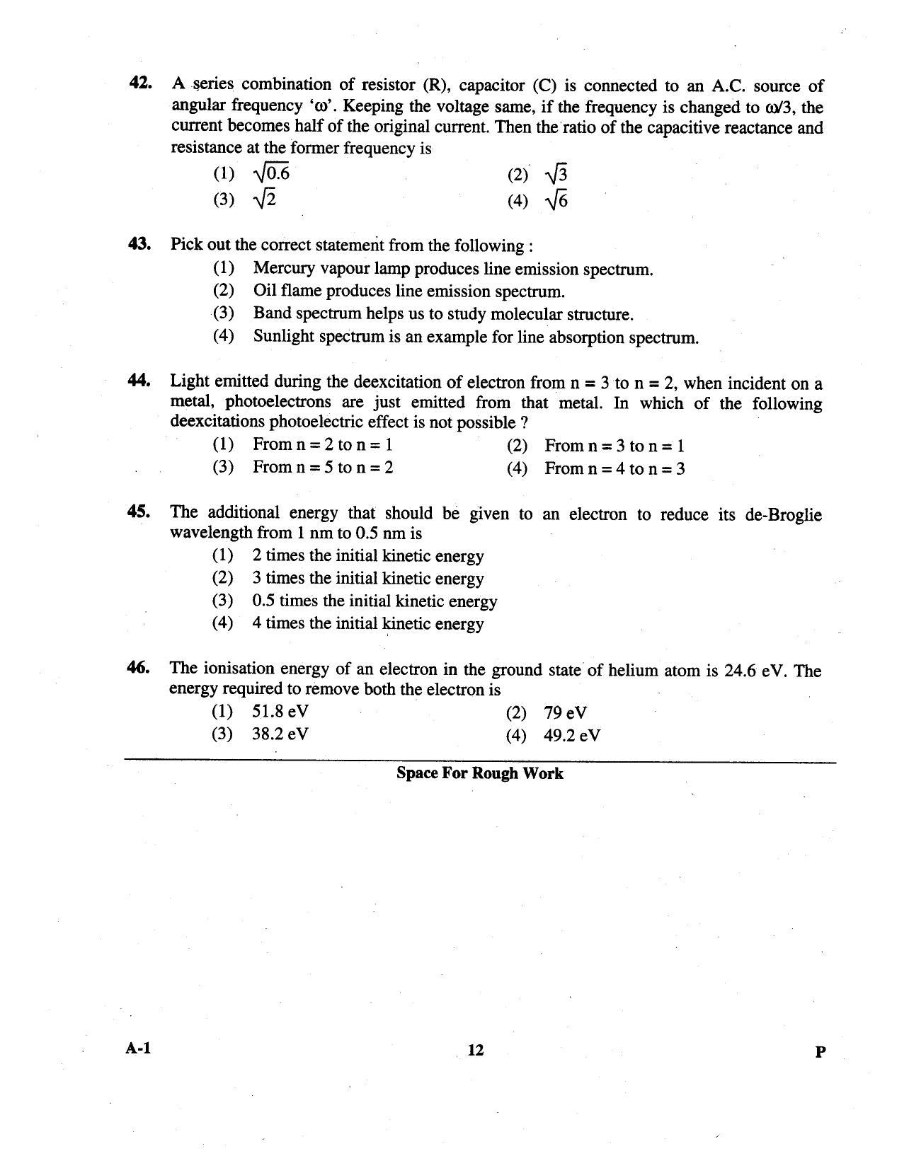 KCET Physics 2013 Question Papers - Page 12