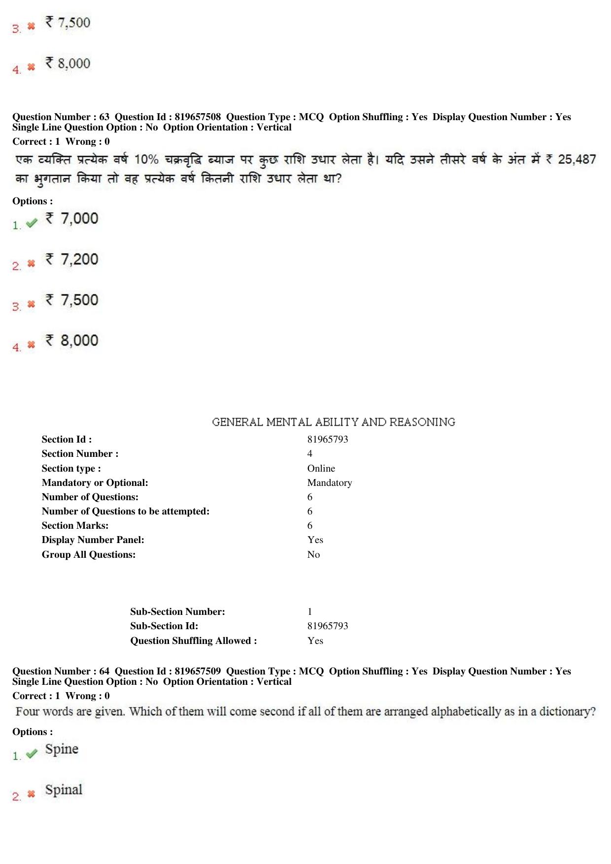 MP CPCT 17th June 2018 English Question Paper Shift 2 - Page 46