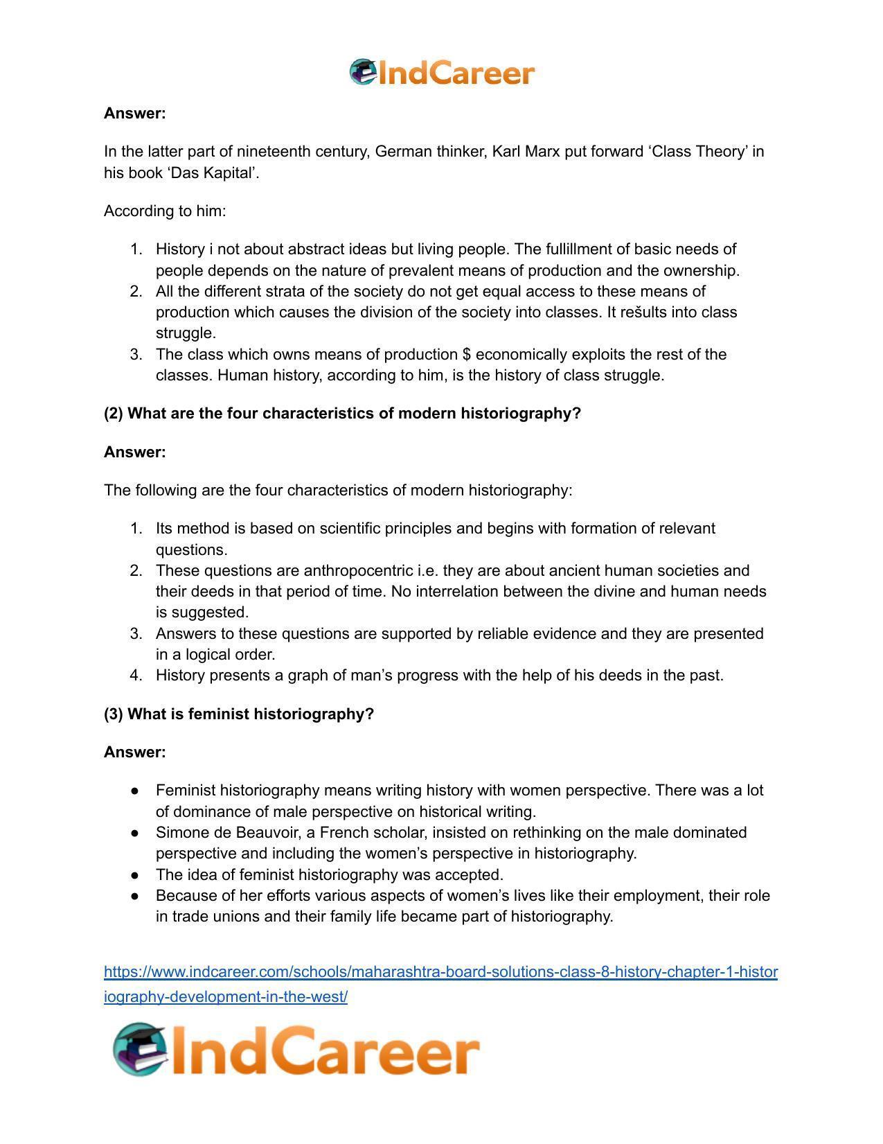 Maharashtra Board Solutions Class 8-History: Chapter 1- Historiography Development in the West - Page 6