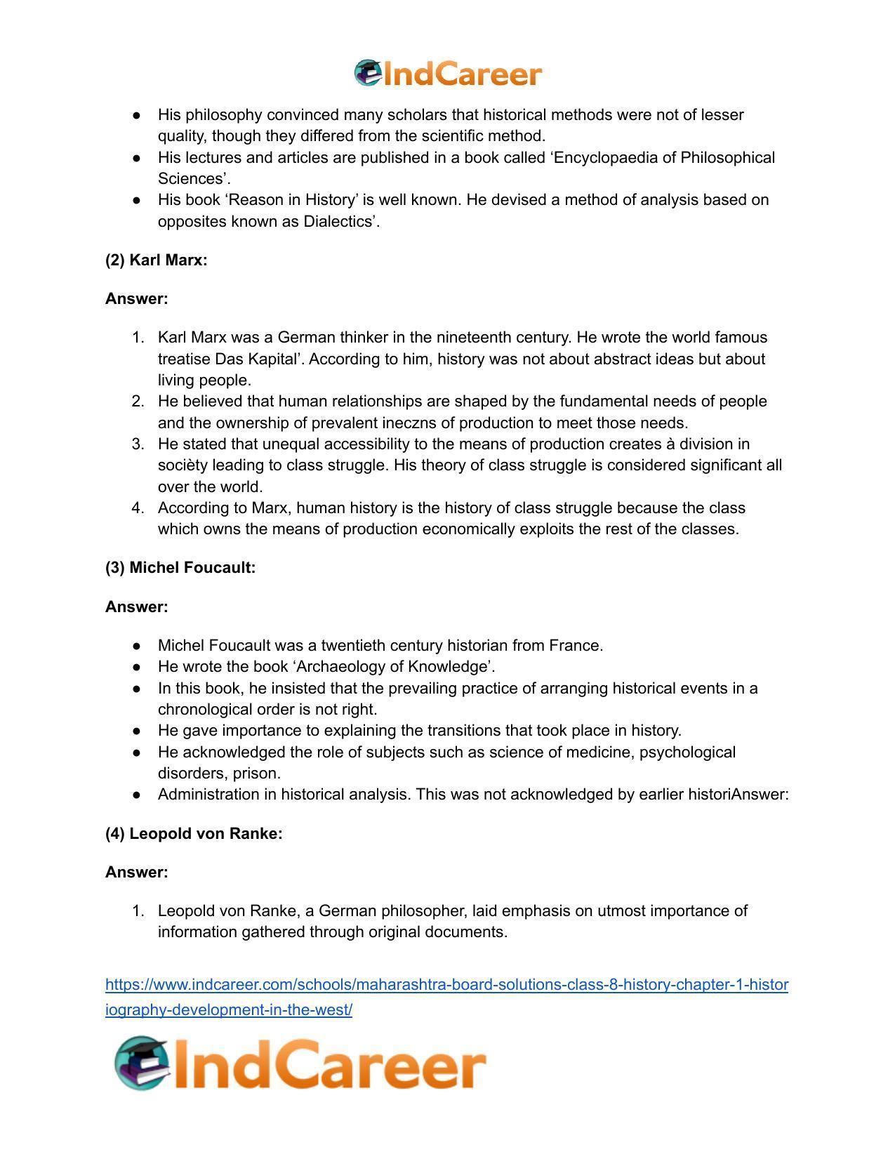 Maharashtra Board Solutions Class 8-History: Chapter 1- Historiography Development in the West - Page 16