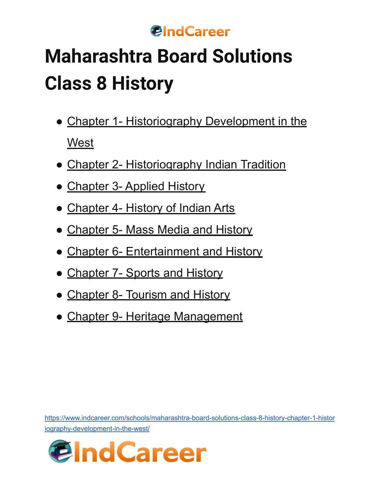 Maharashtra Board Solutions Class 8-History: Chapter 1- Historiography Development in the West - Page 25