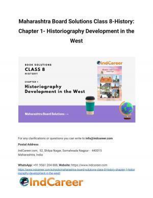 Maharashtra Board Solutions Class 8-History: Chapter 1- Historiography Development in the West