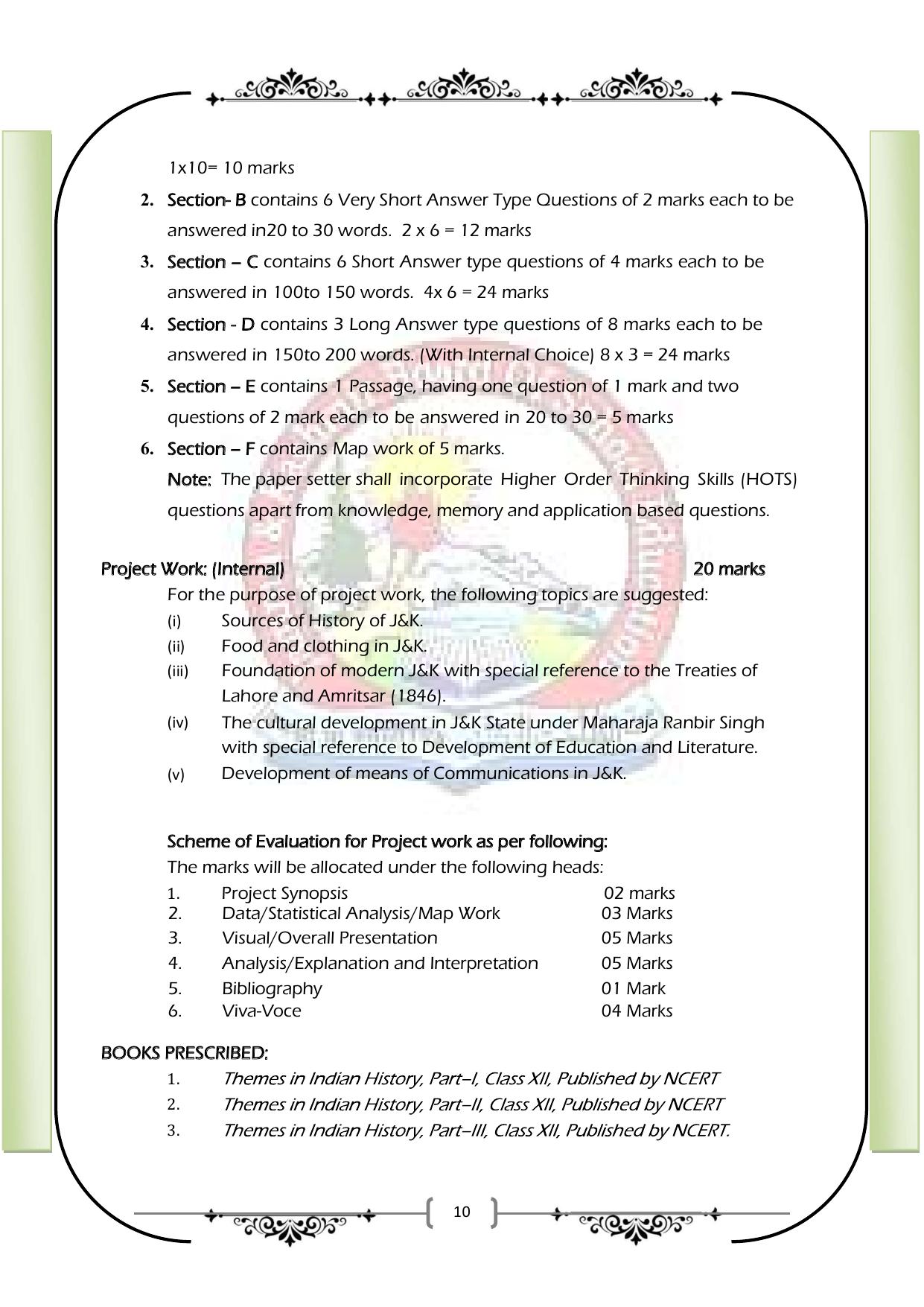 JKBOSE Syllabus for 12th class - Page 16