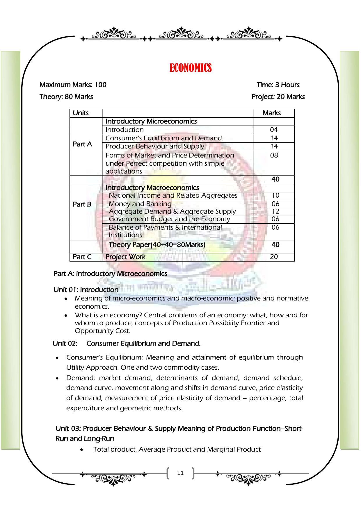 JKBOSE Syllabus for 12th class - Page 17