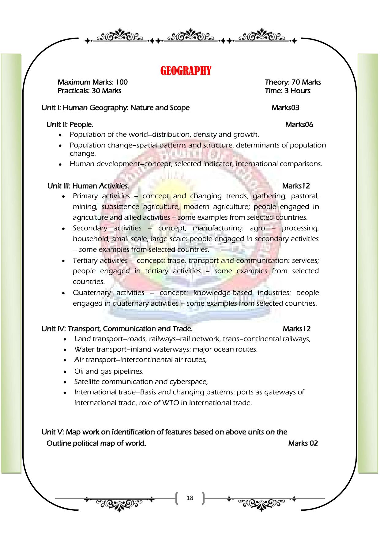 JKBOSE Syllabus for 12th class - Page 24