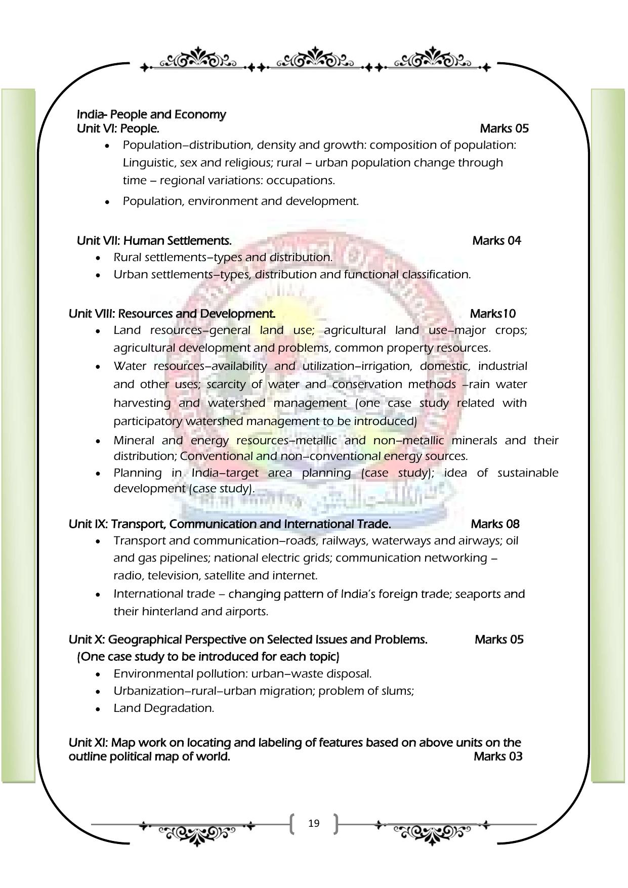 JKBOSE Syllabus for 12th class - Page 25