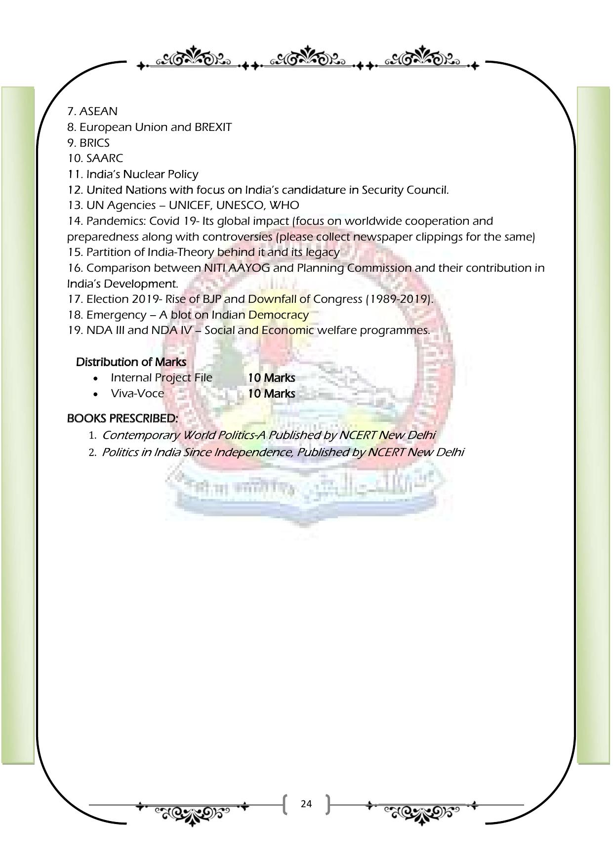 JKBOSE Syllabus for 12th class - Page 30